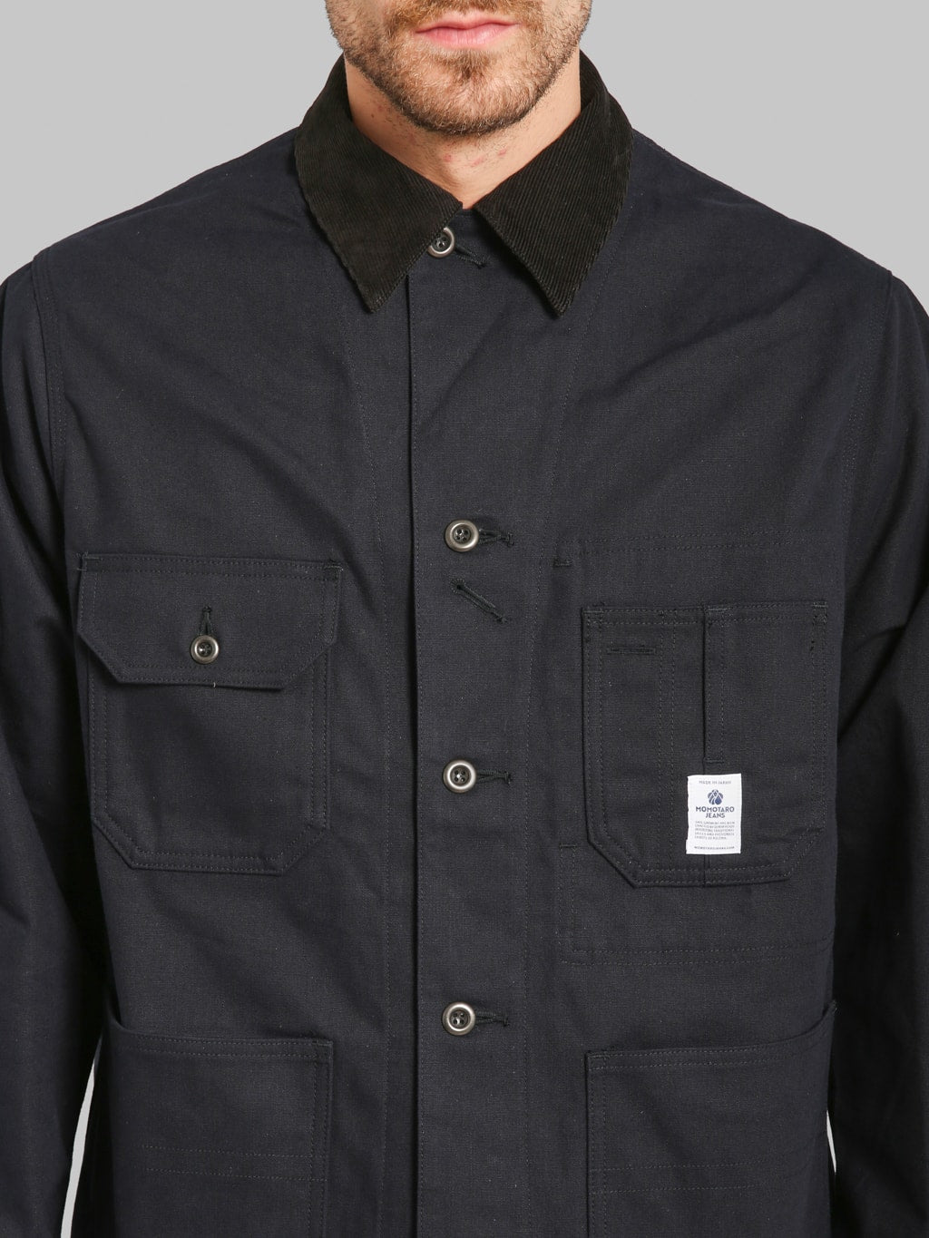 Momotaro MMOT6312 Duck Coverall Navy chest