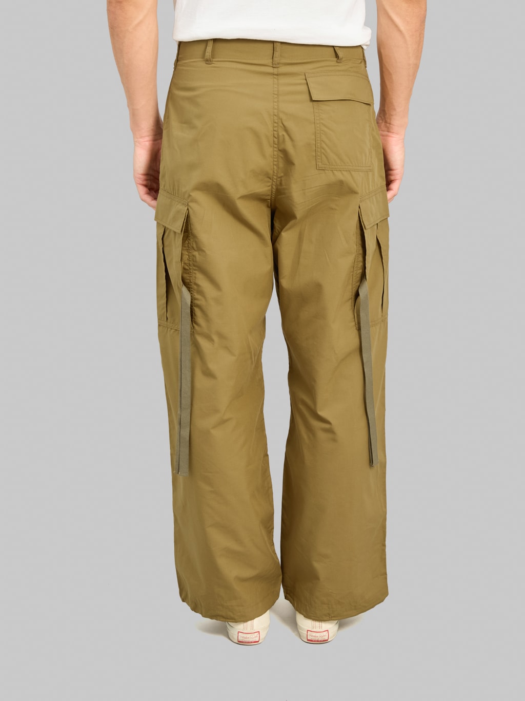Momotaro Jeans MMPT6009 Cotton Silk Cargo Pants Khaki