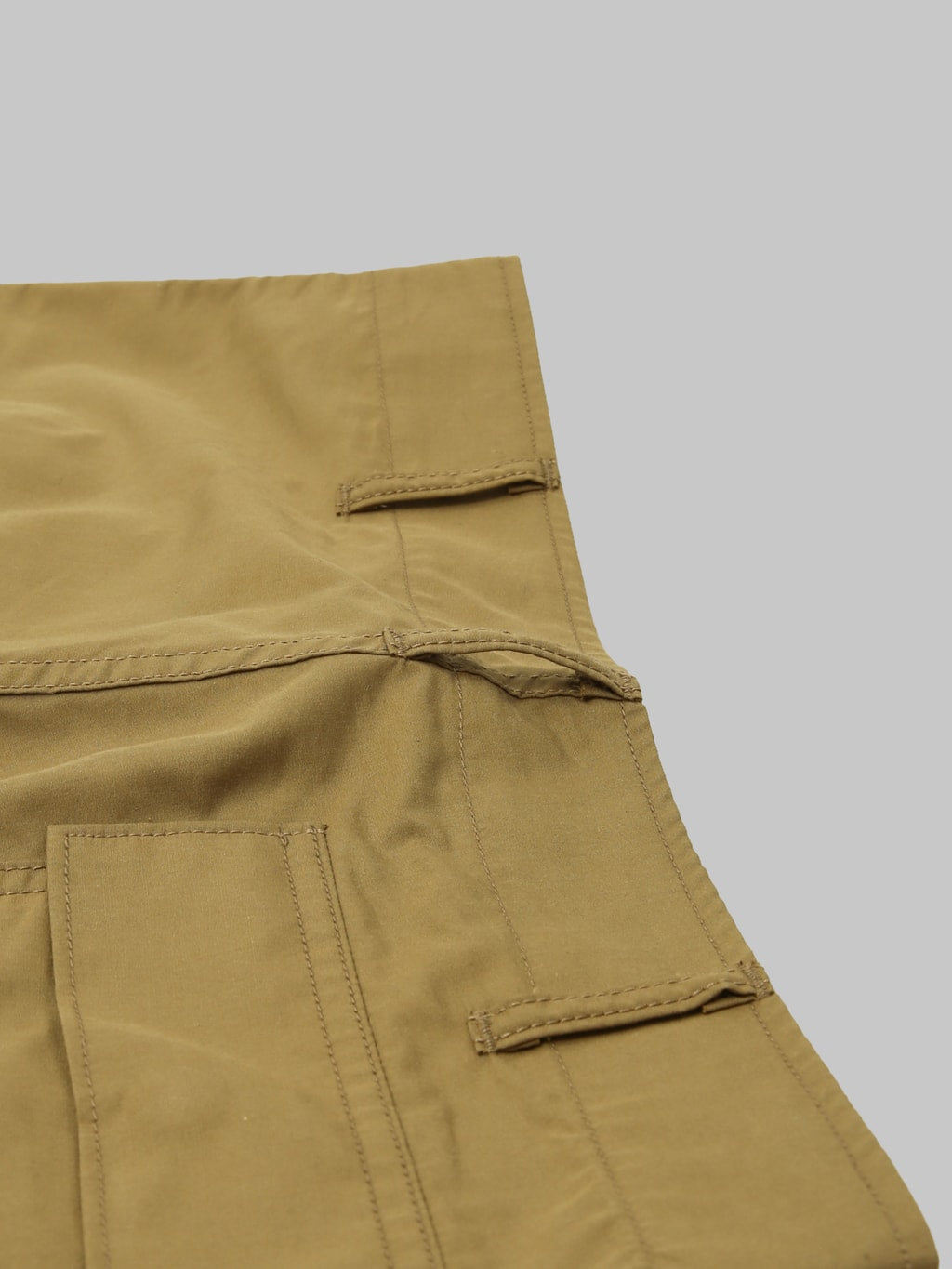 Momotaro Jeans MMPT6009 Cotton Silk Cargo Pants Khaki