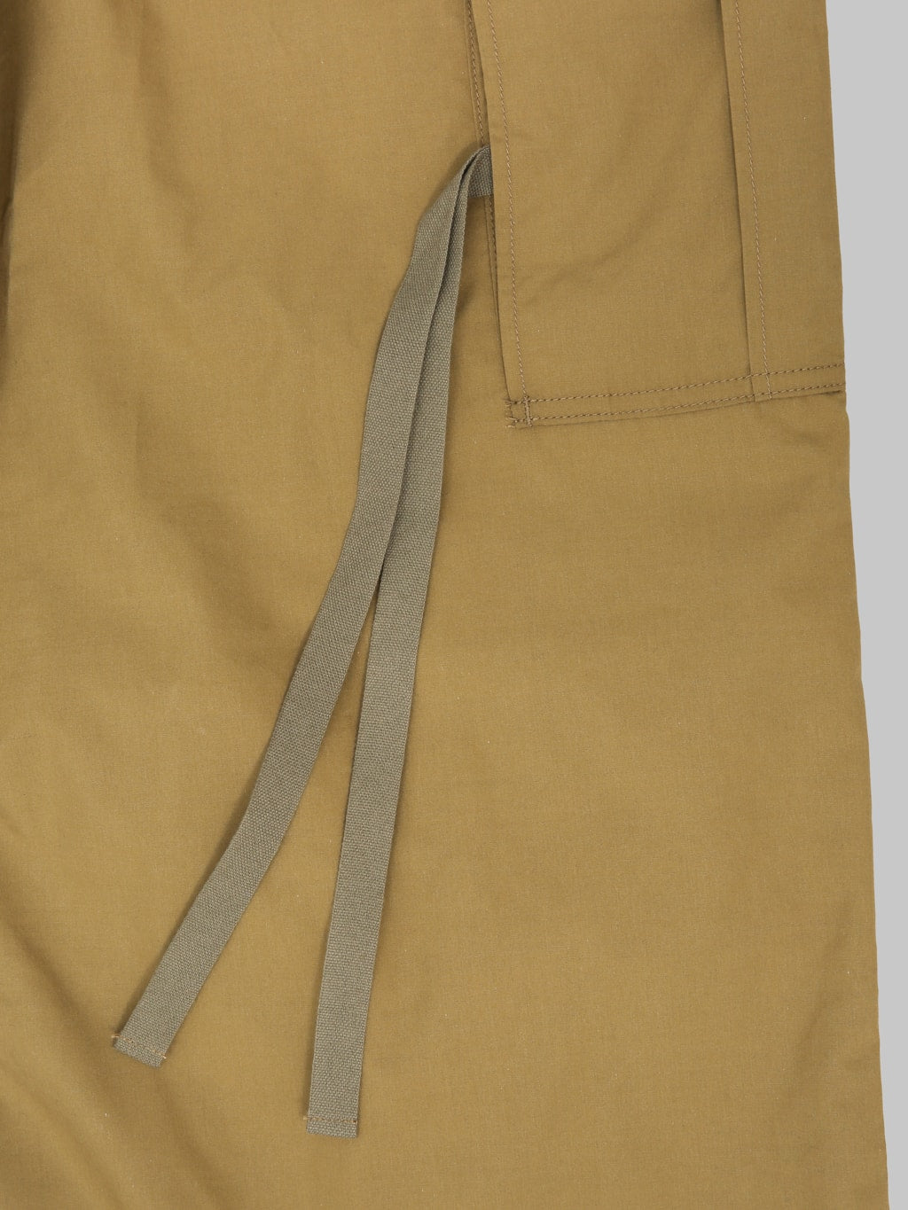 Momotaro Jeans MMPT6009 Cotton Silk Cargo Pants Khaki