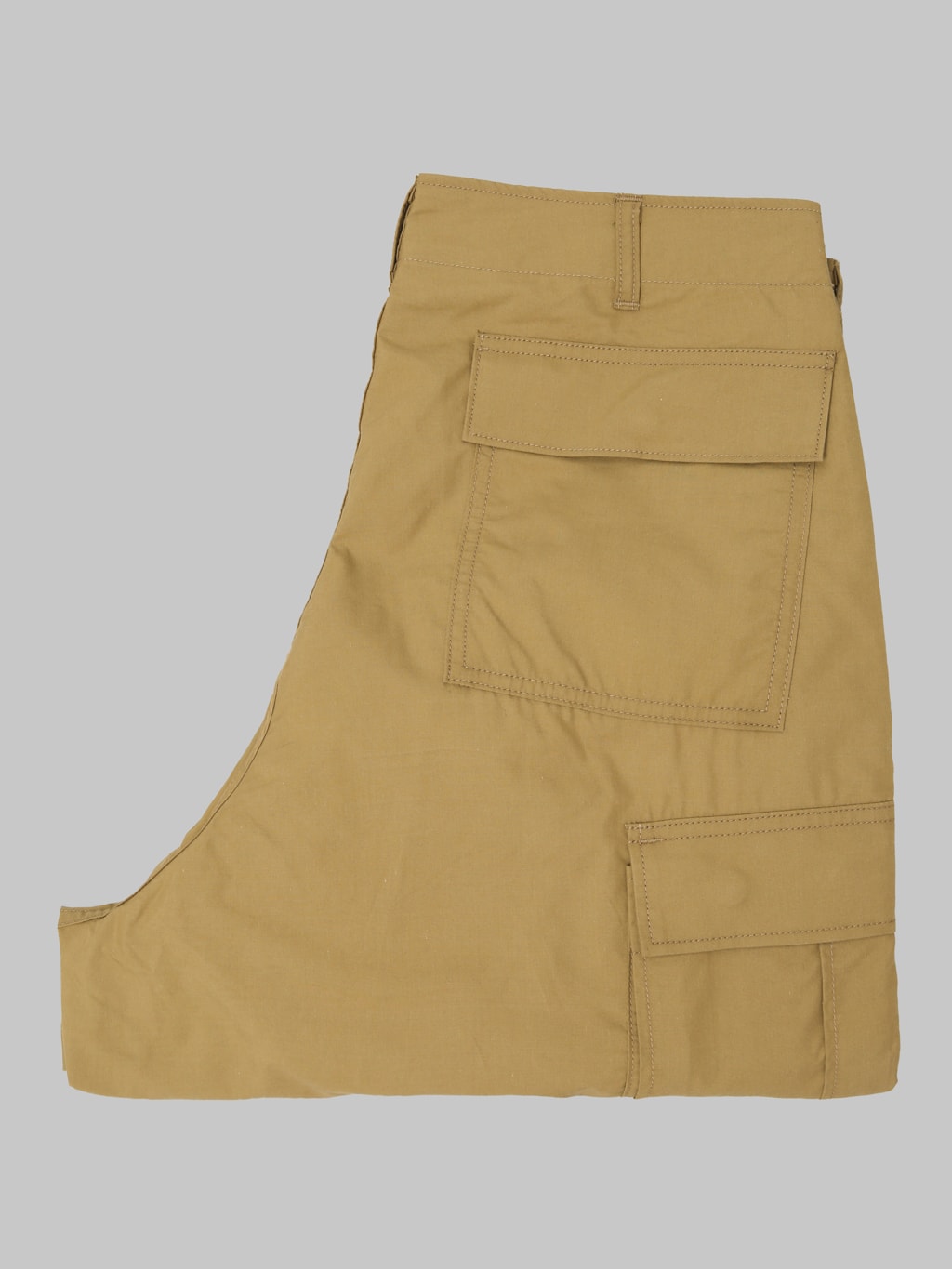 Momotaro Jeans MMPT6009 Cotton Silk Cargo Pants Khaki