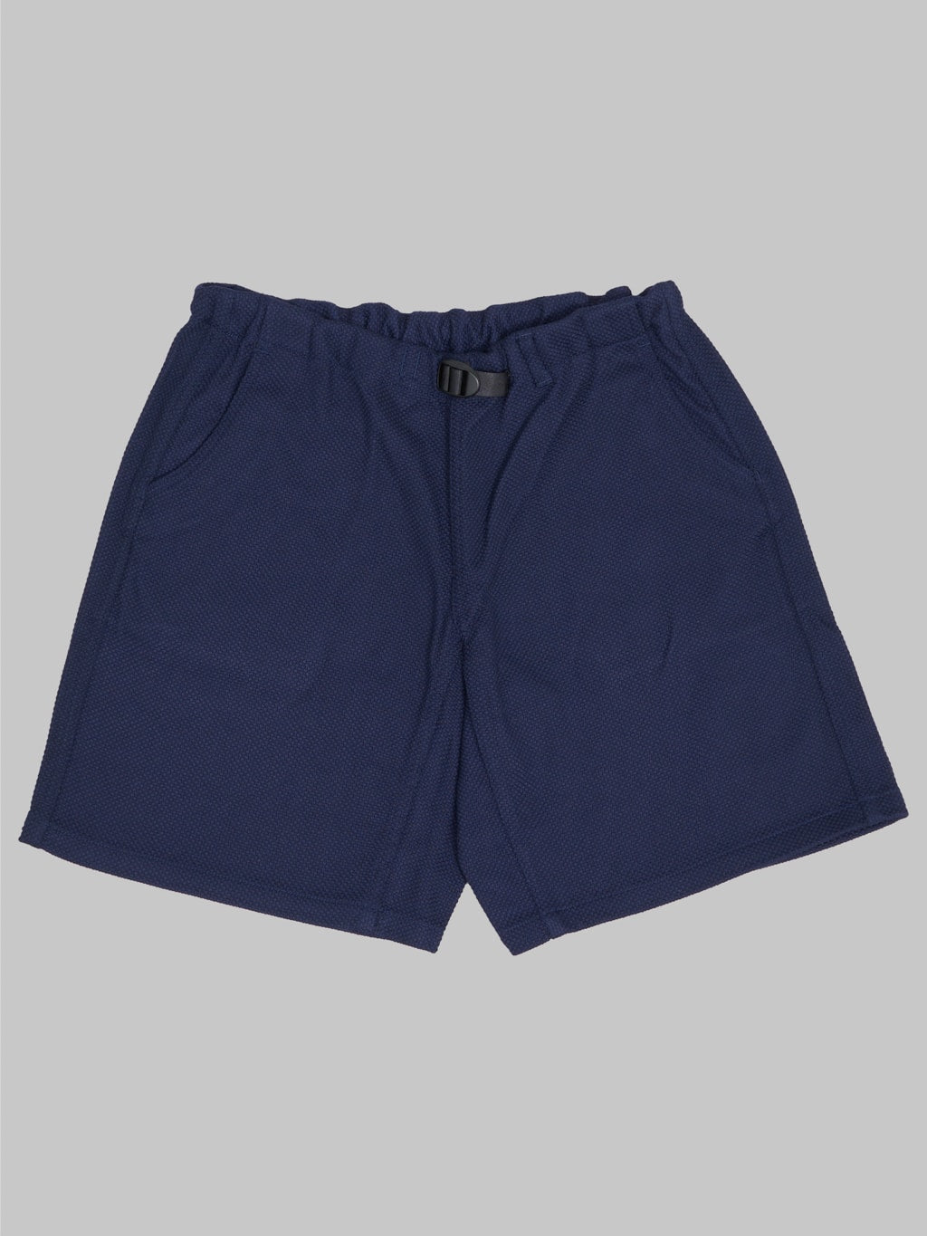 momotaro mxpt 1000 indigo sashiko short pants front