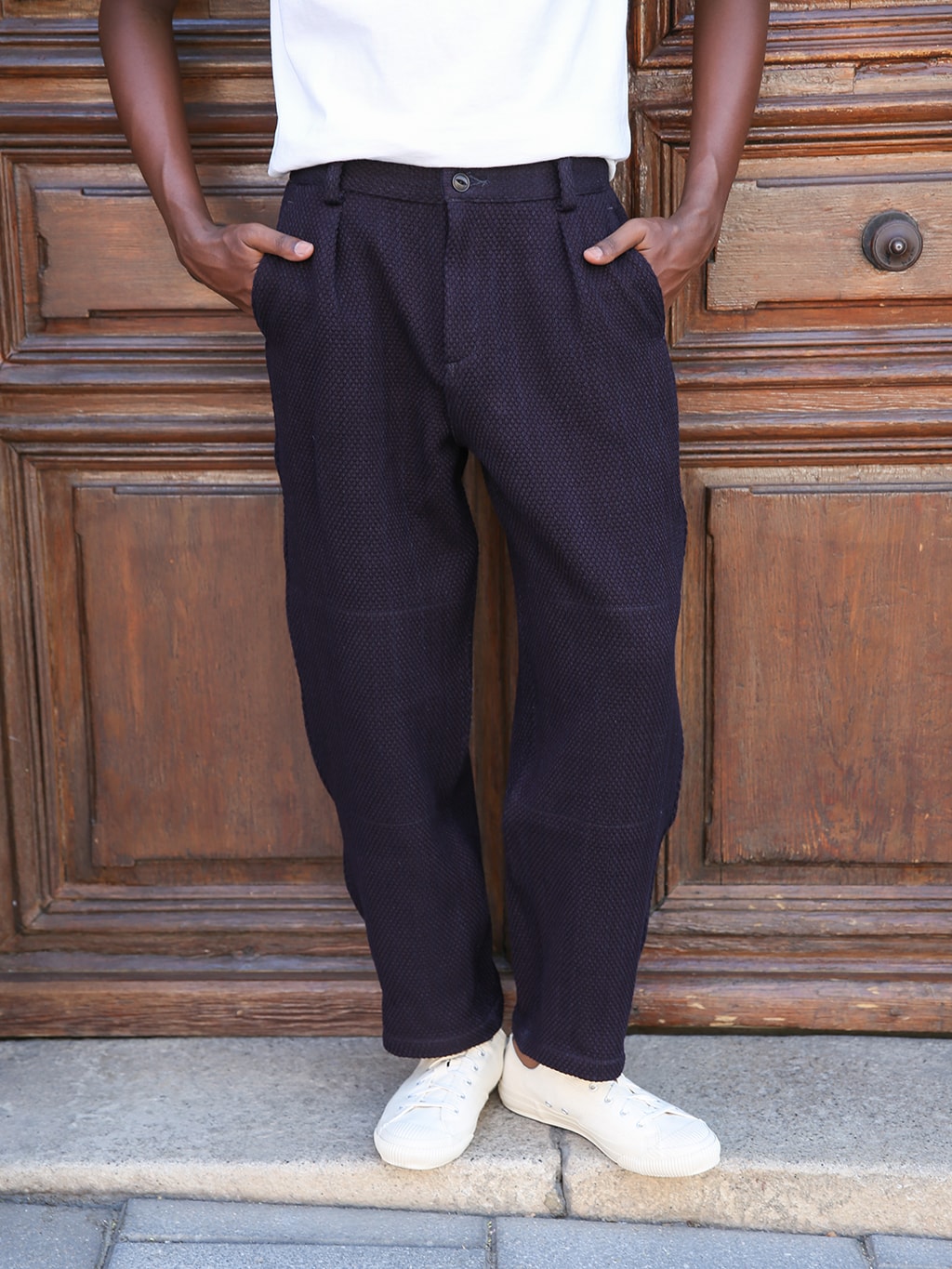 Momotaro Jeans MXPT1021 Indigo Heavy Sashiko Pants