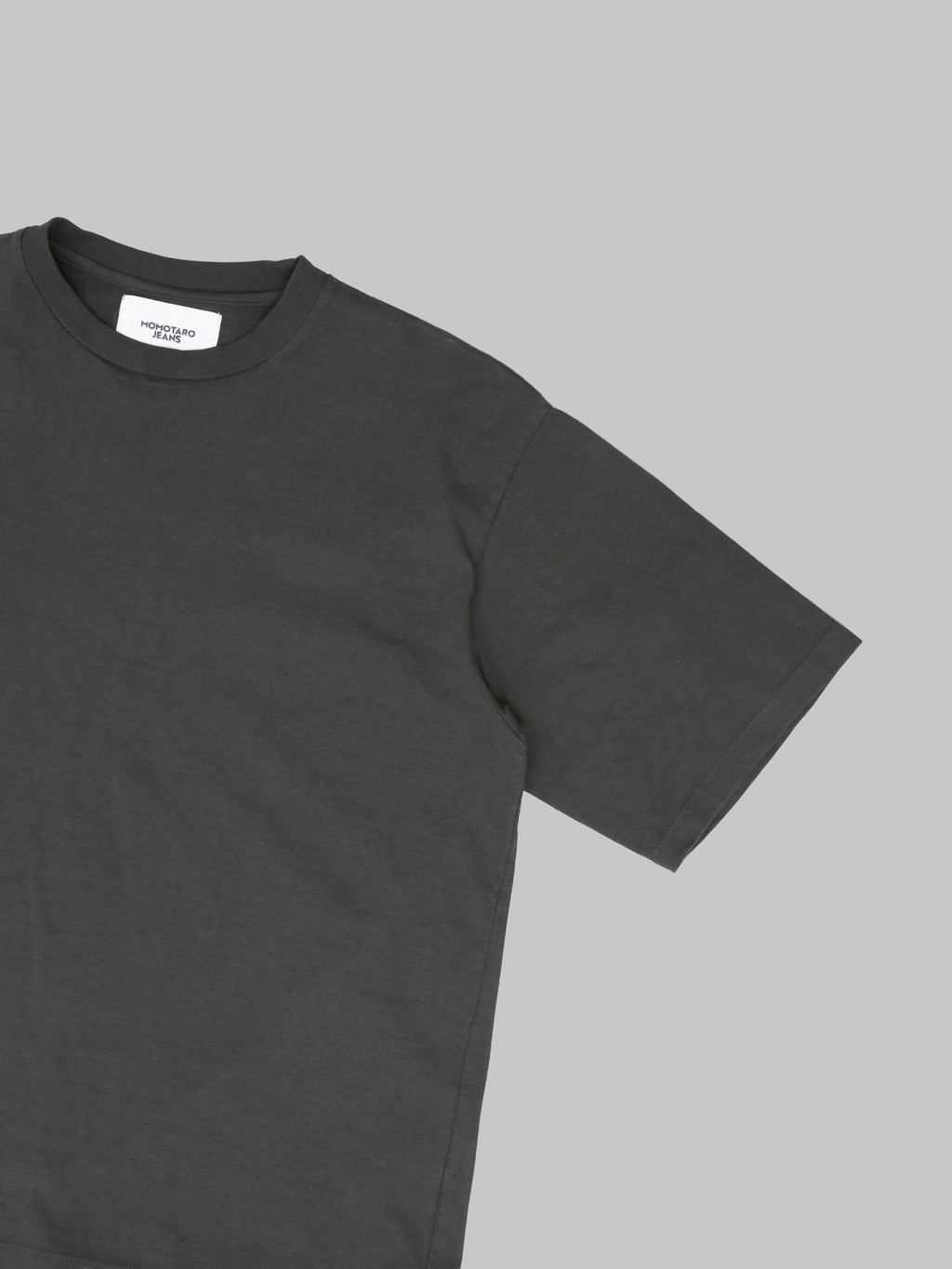 Momotaro Jeans MMTS6029 Zimbabwe Cotton Botanical Dyed T-Shirt Black