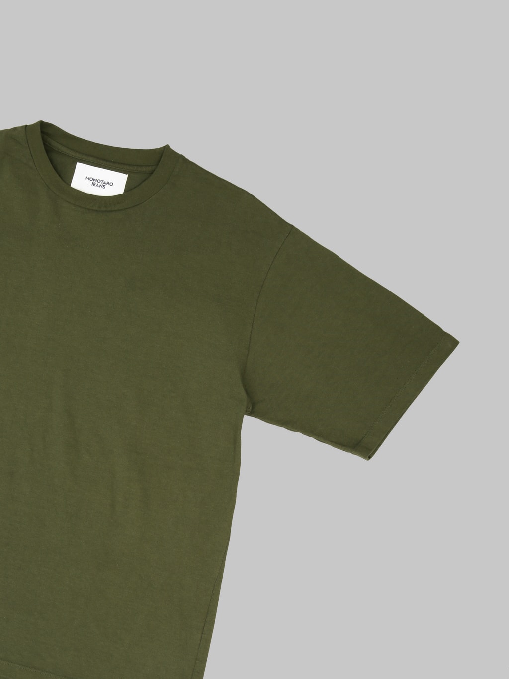 Momotaro Jeans MMTS6029 Zimbabwe Cotton Botanical Dyed T-Shirt Green