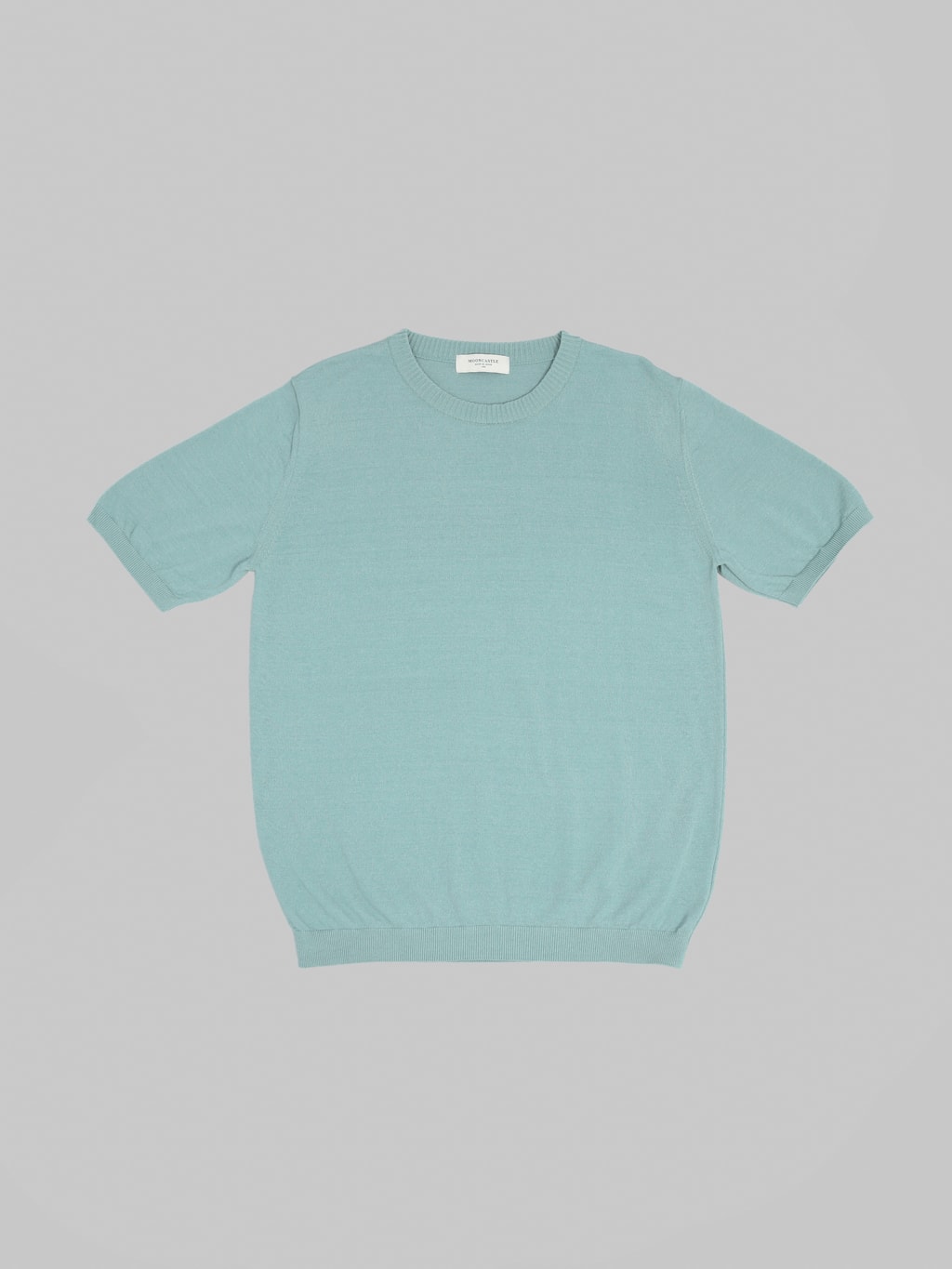 Mooncastle 12G Ice Cotton Crewneck T-Shirt Mist Green
