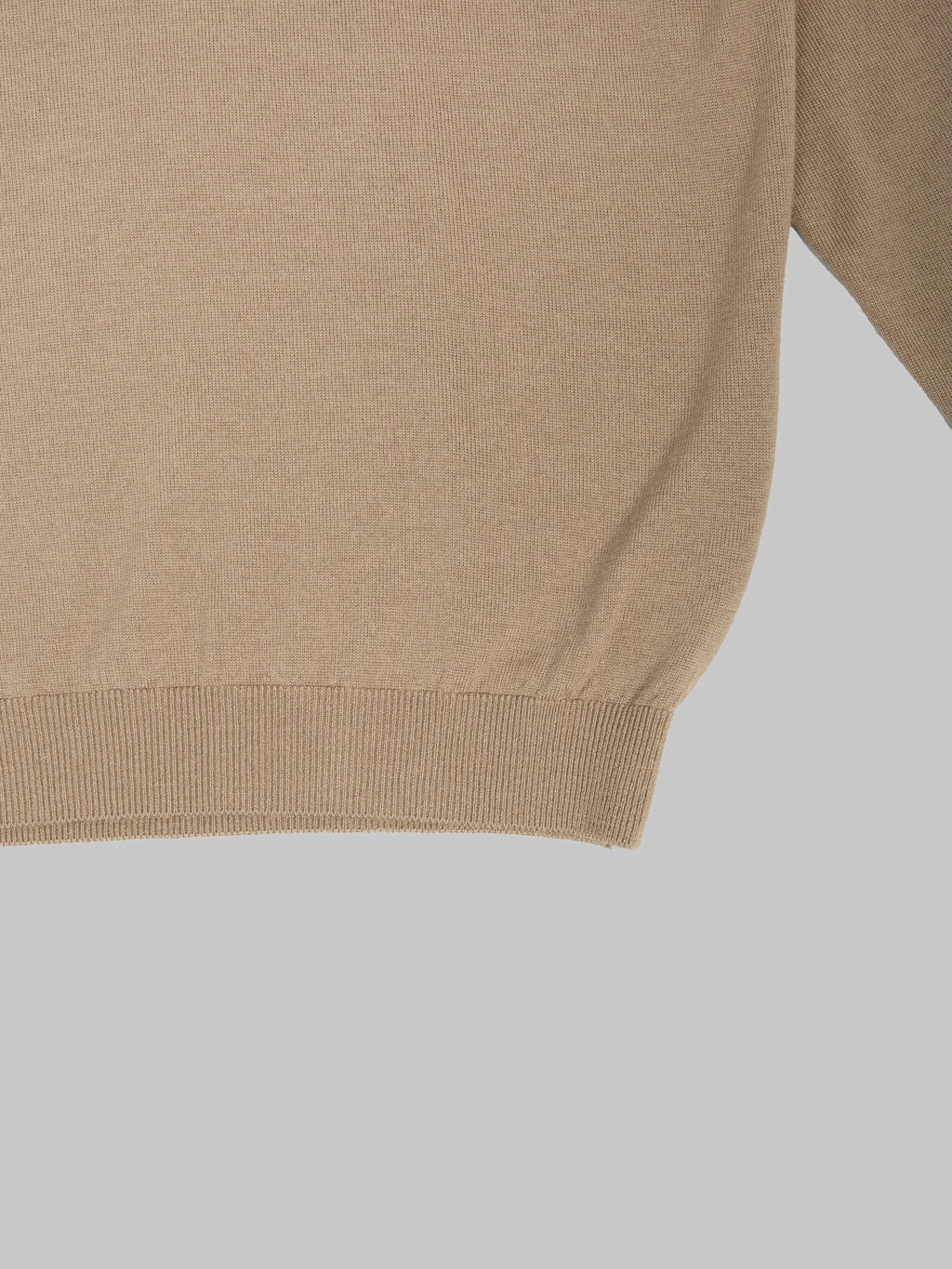 Mooncastle 12G Lightweight Merino Wool Crewneck Pullover Sand Beige