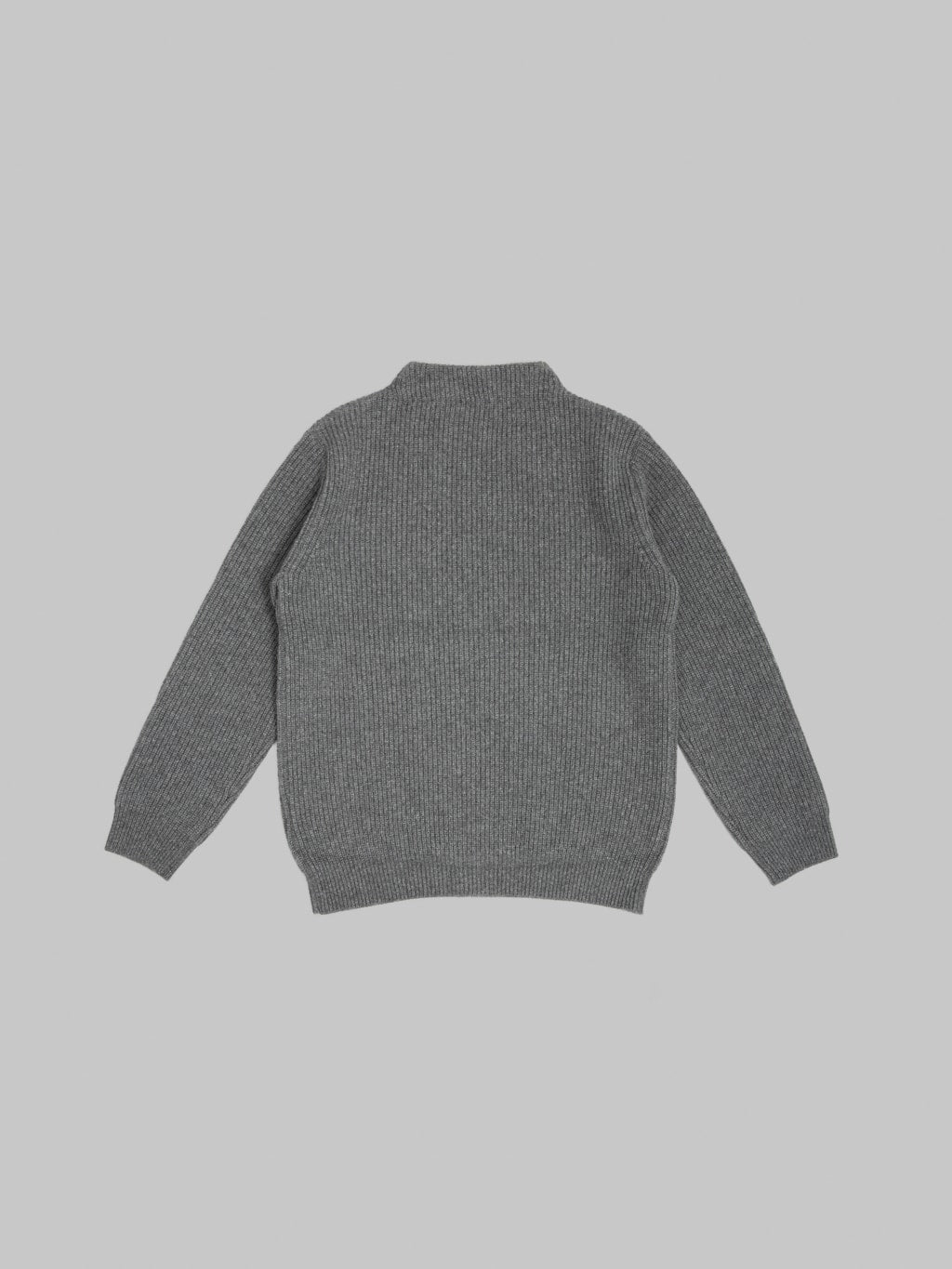 Mooncastle 7G Cashmere Bottleneck Pullover Dark Grey