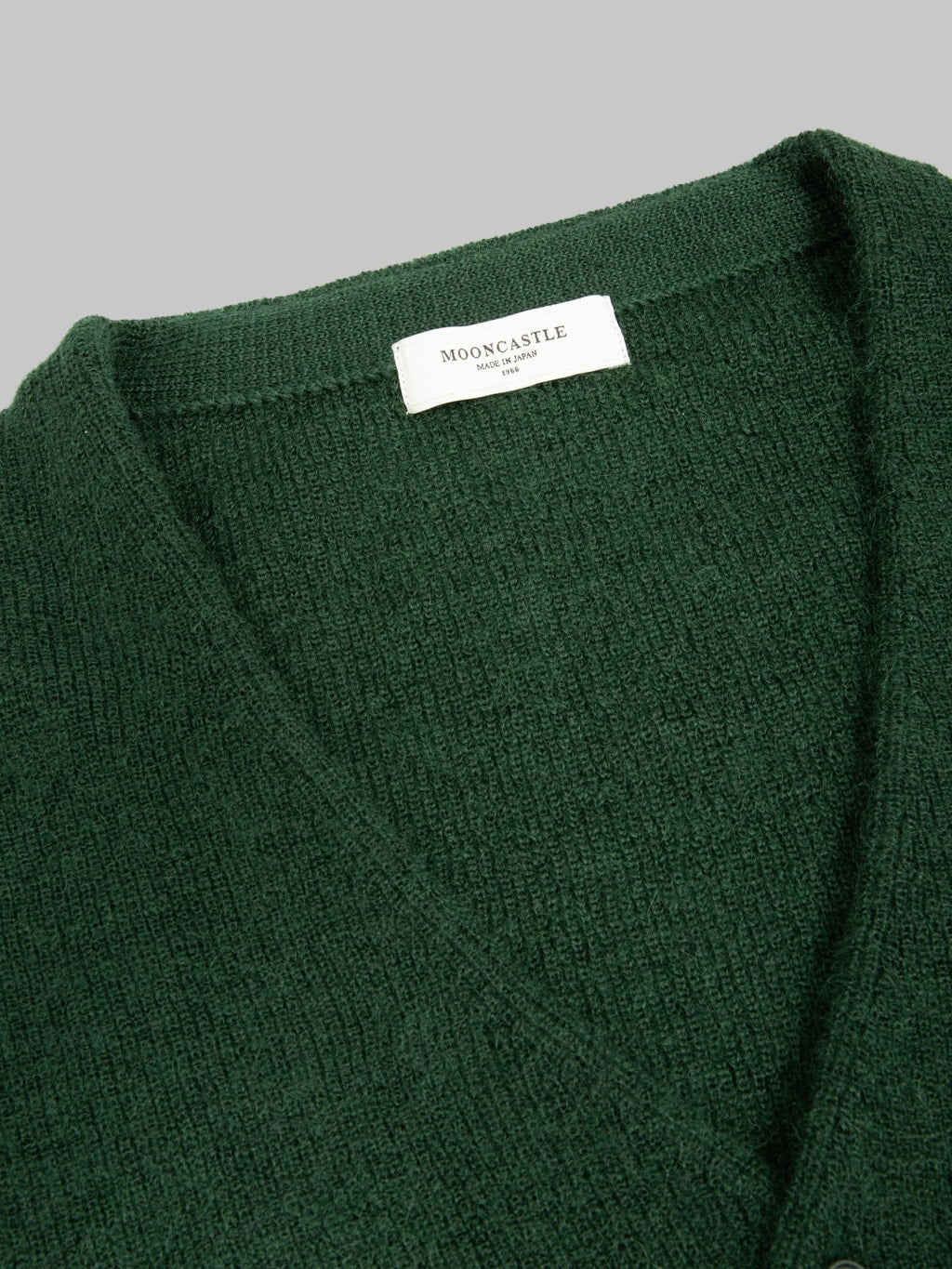 Mooncastle Mohair Cardigan Pullover Dark Green