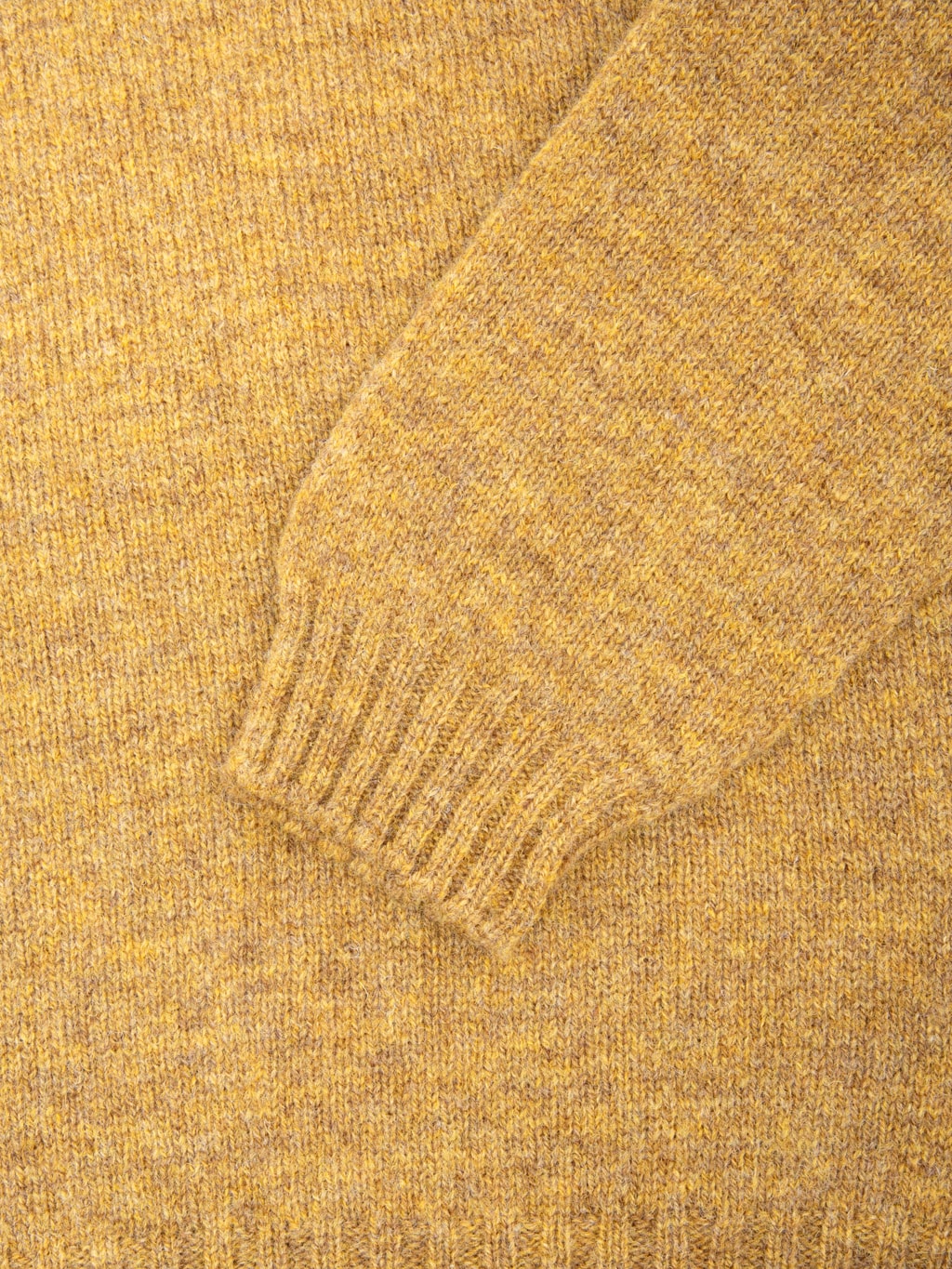 Mooncastle Shetland Wool Crewneck Pullover Gold