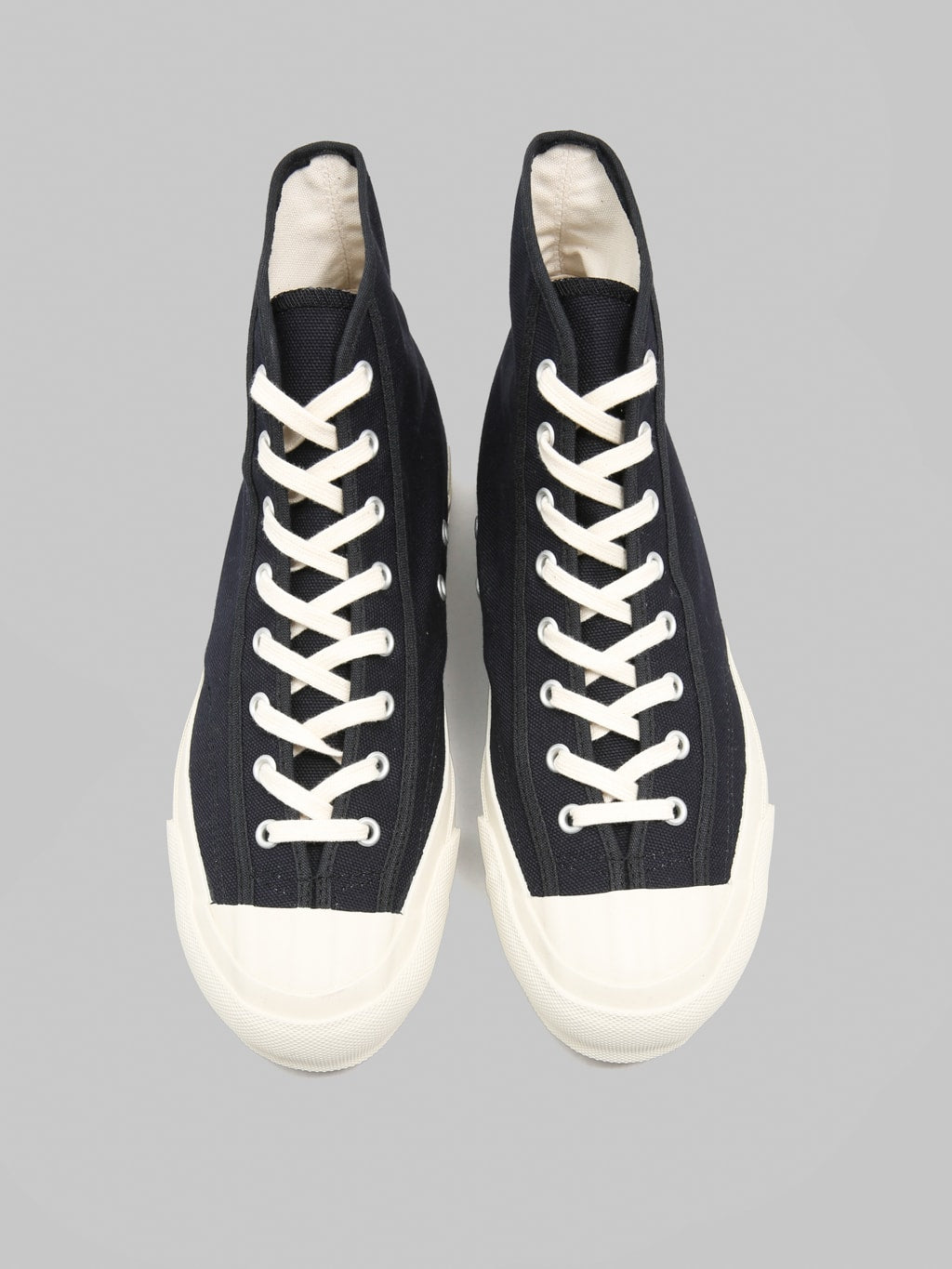 Moonstar Gym Classic Hi Dark Navy laces