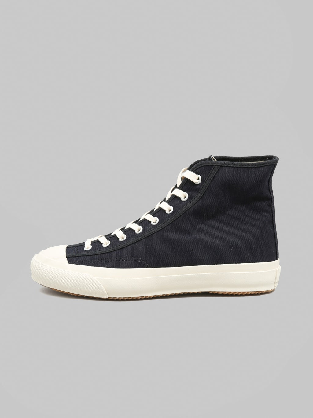 Moonstar Gym Classic Hi Sneakers Dark Navy Made in Japan Vulcanized