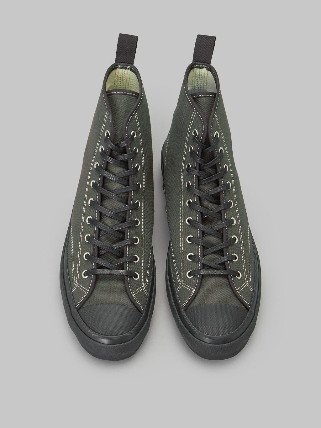 Moonstar Hi Basket Vulcanized Rubber Charcoal Sneakers up view