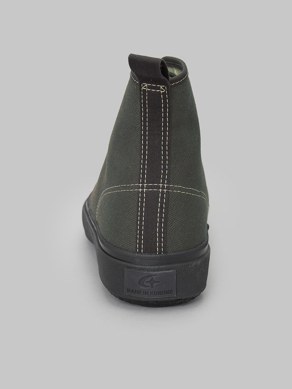 Moonstar Hi Basket Vulcanized Rubber Charcoal Sneakers reinforced heel