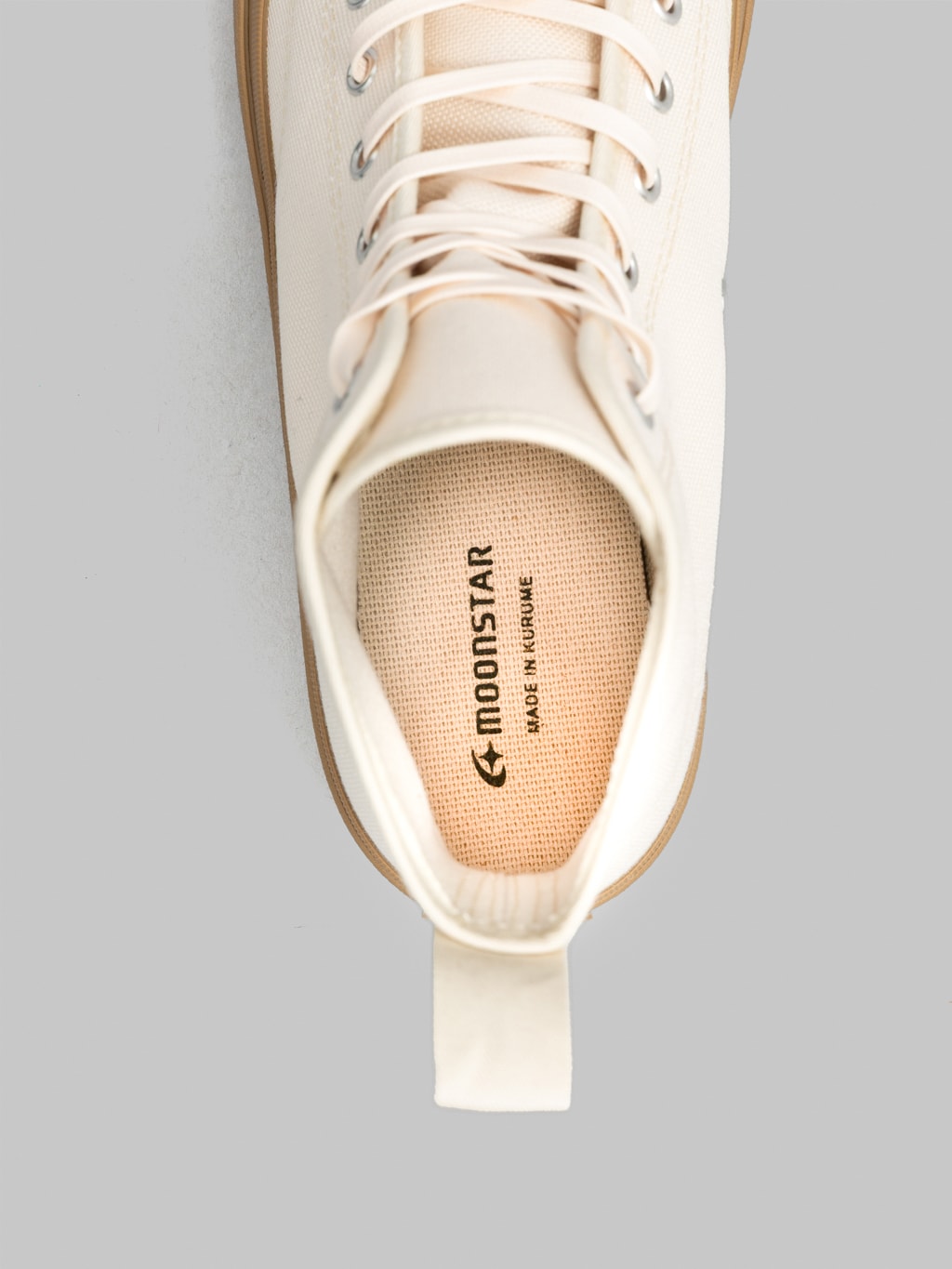 Moonstar Hi Basket Natural interior sole
