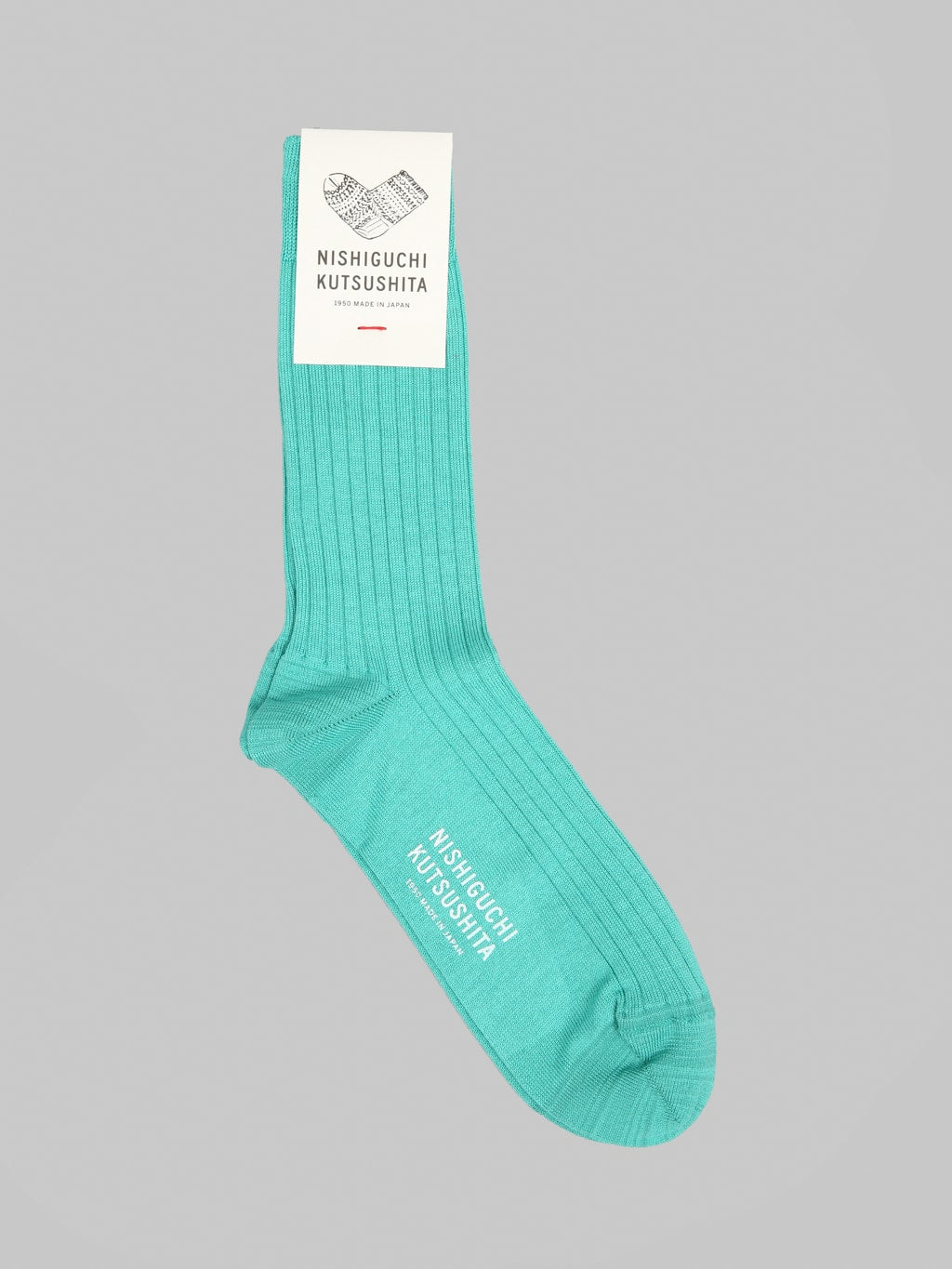 Nishiguchi Kutsushita Silk Cotton Ribbed Socks Cast Iron Railings