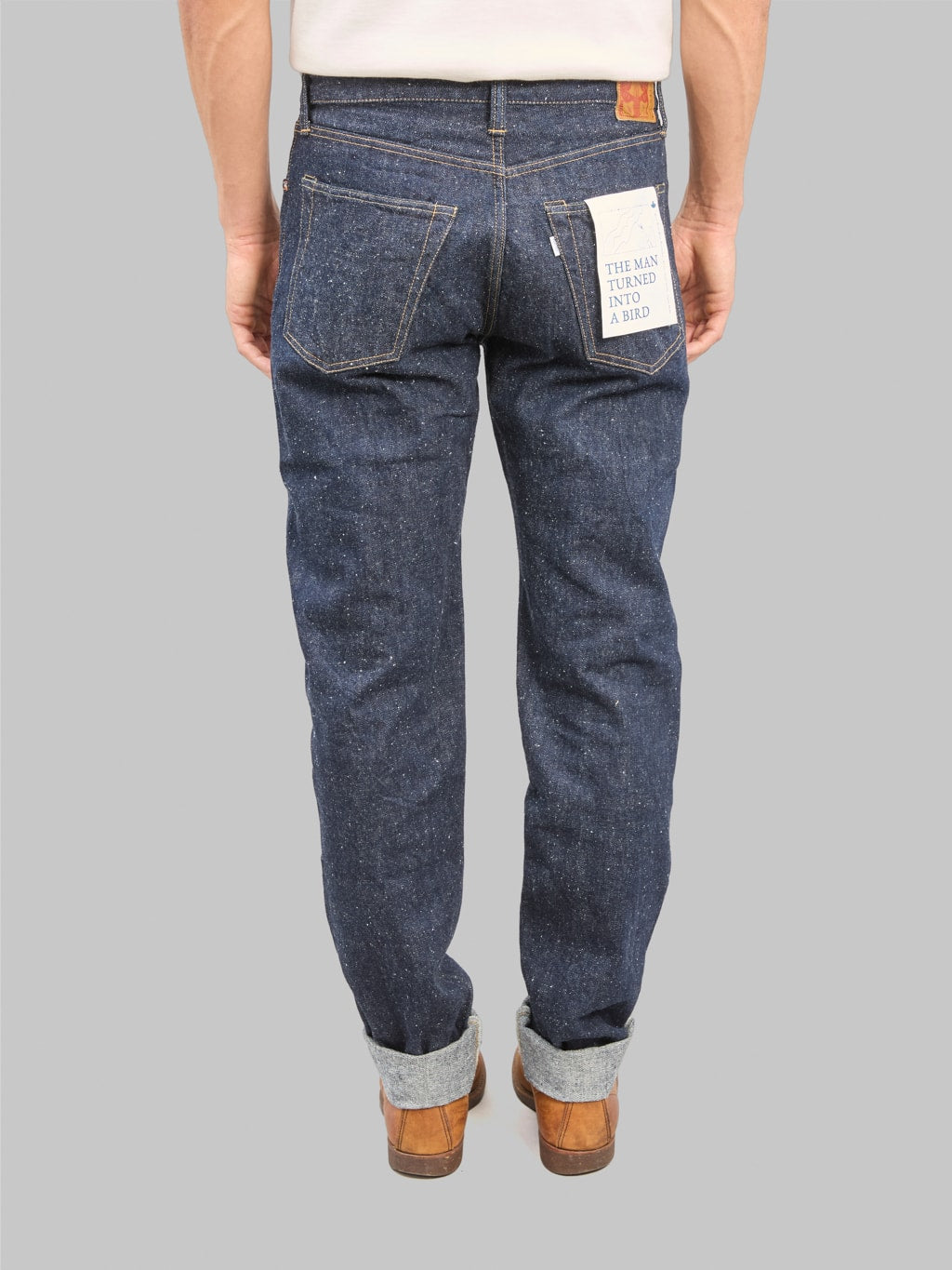 Omoto Denim 0412 16oz Nep Straight Fit Jeans back fit