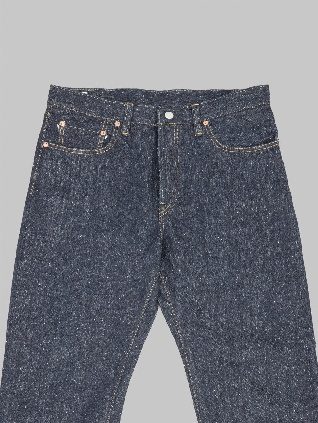 Omoto Denim 0412 16oz Nep Straight Fit Jeans front details
