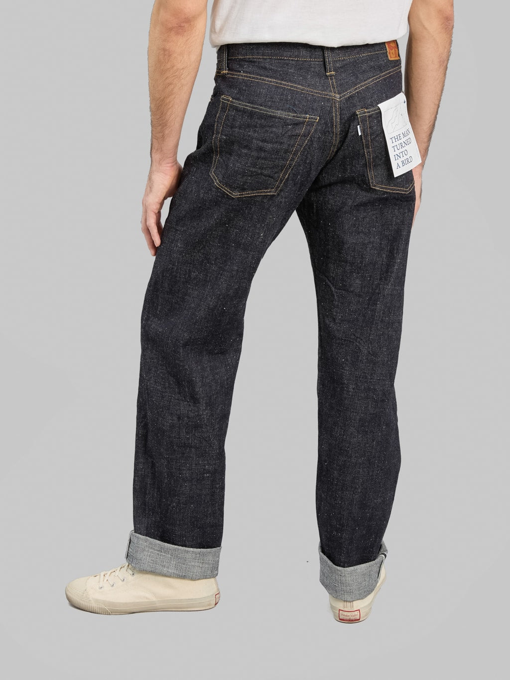 Omoto Denim 0611 Slub Nep Relax Fit Jeans back fit