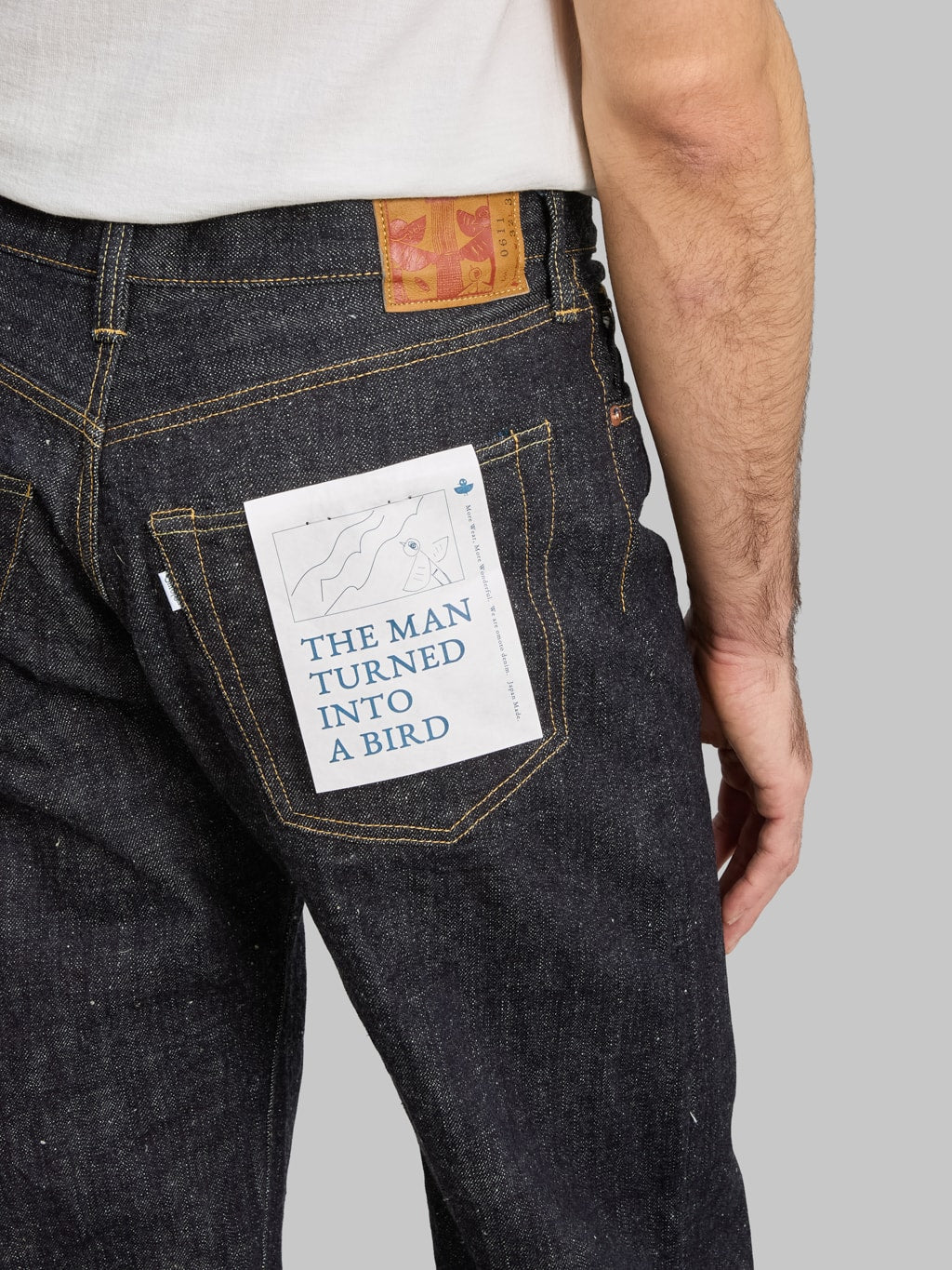 Omoto Denim 0611 Slub Nep Relax Fit Jeans back pocket