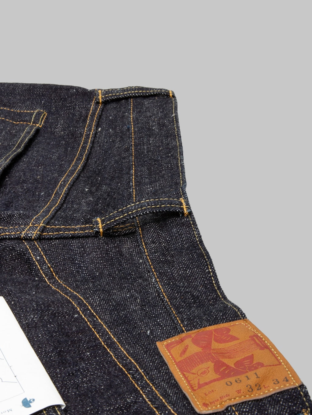 Omoto Denim 0611 Slub Nep Relax Fit Jeans belt loop