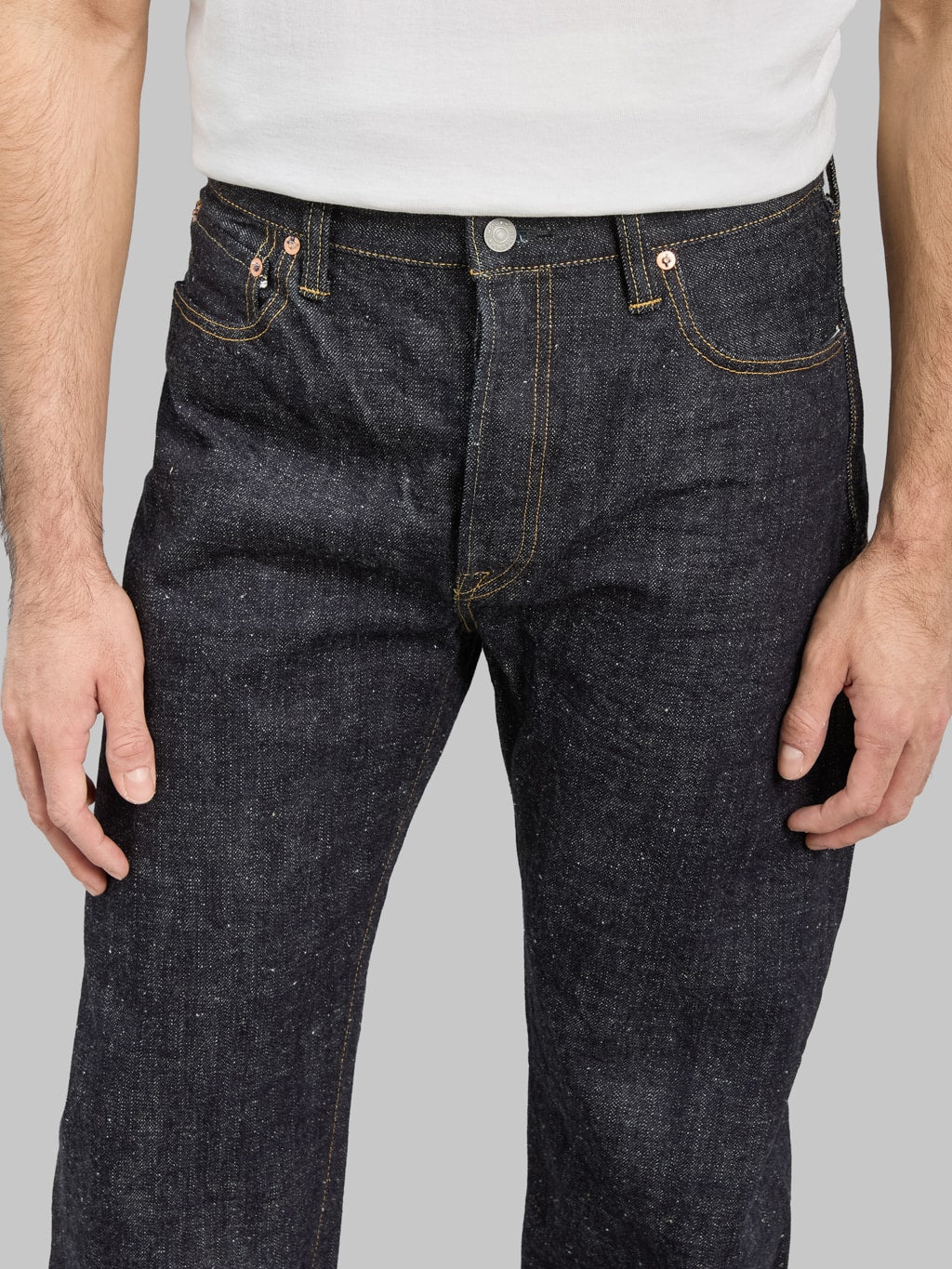 Omoto Denim 0611 Slub Nep Relax Fit Jeans inseam