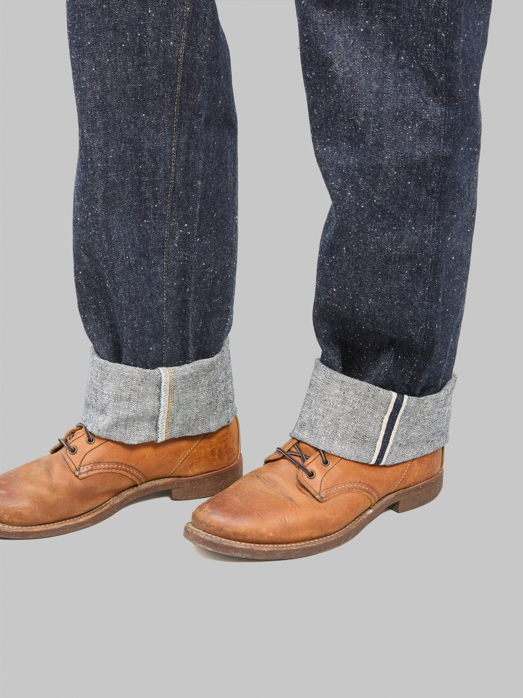 Omoto Denim 0612 16oz Nep Relax Fit Jeans folded