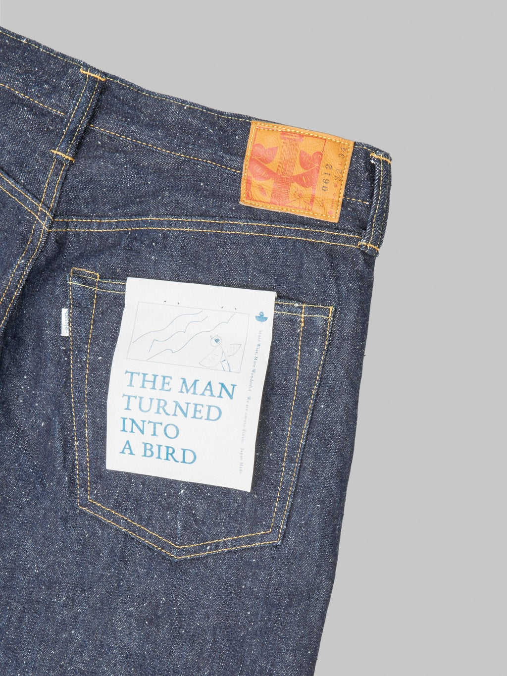 Omoto Denim 0612 16oz Nep Relax Fit Jeans pocket flasher