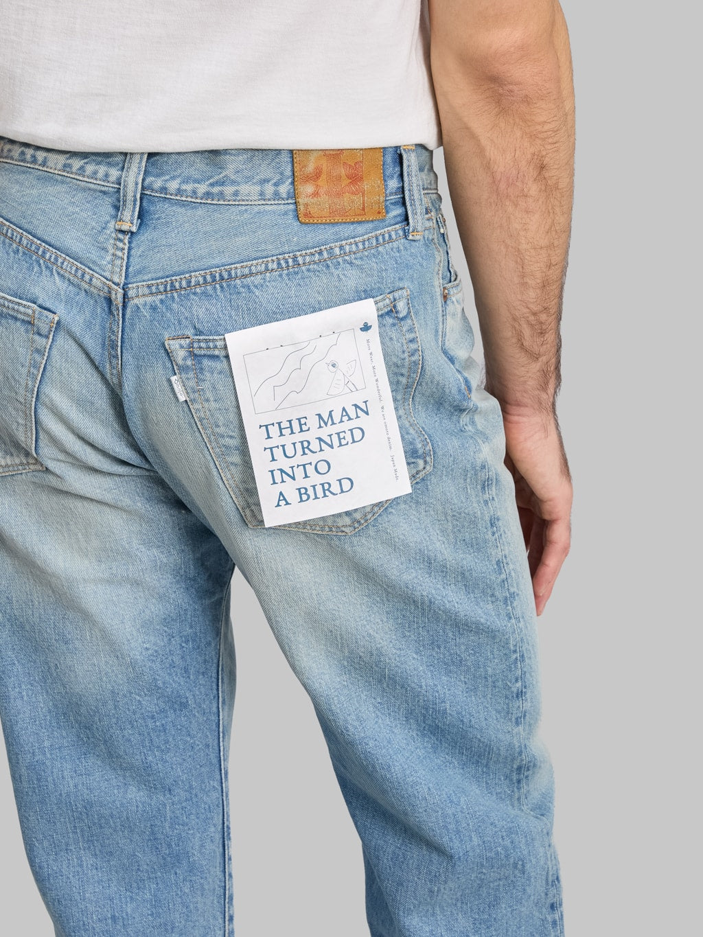 Omoto Denim 0615 Relax Fit 7 Years Wash Jeans back pocket