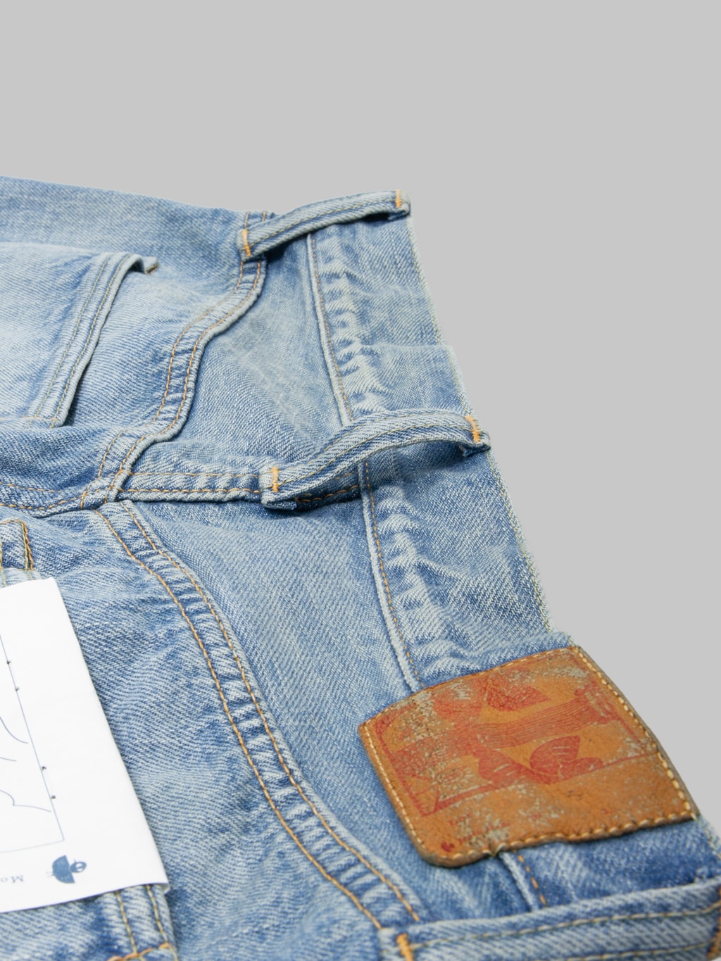 Omoto Denim 0615 Relax Fit 7 Years Wash Jeans belt loop