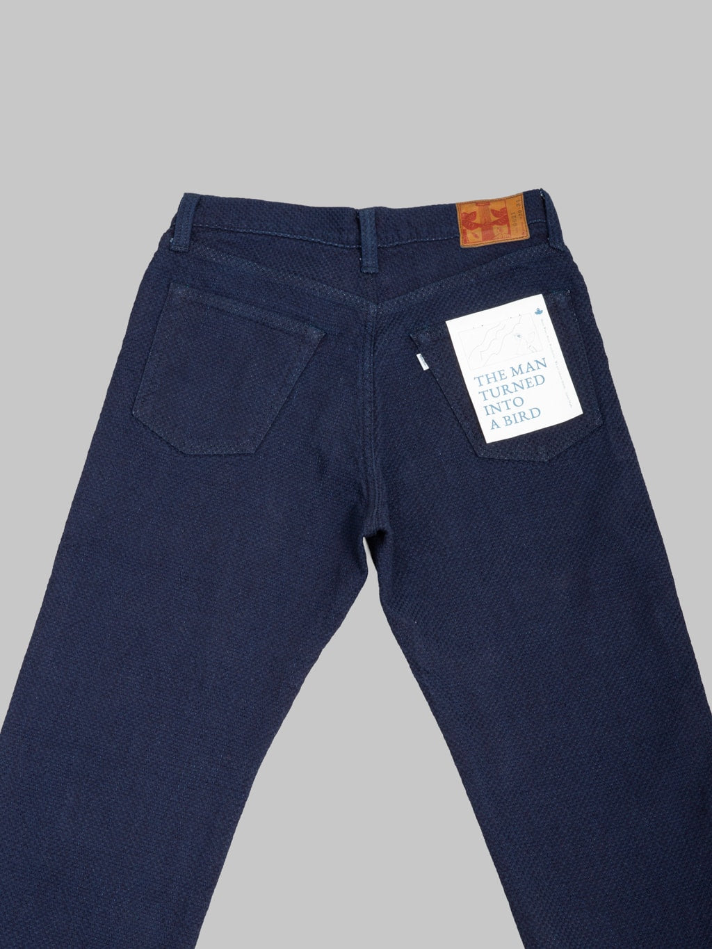 Omoto Denim 0621 Ori Sashi Sashiko Relax Fit Jeans back pockets
