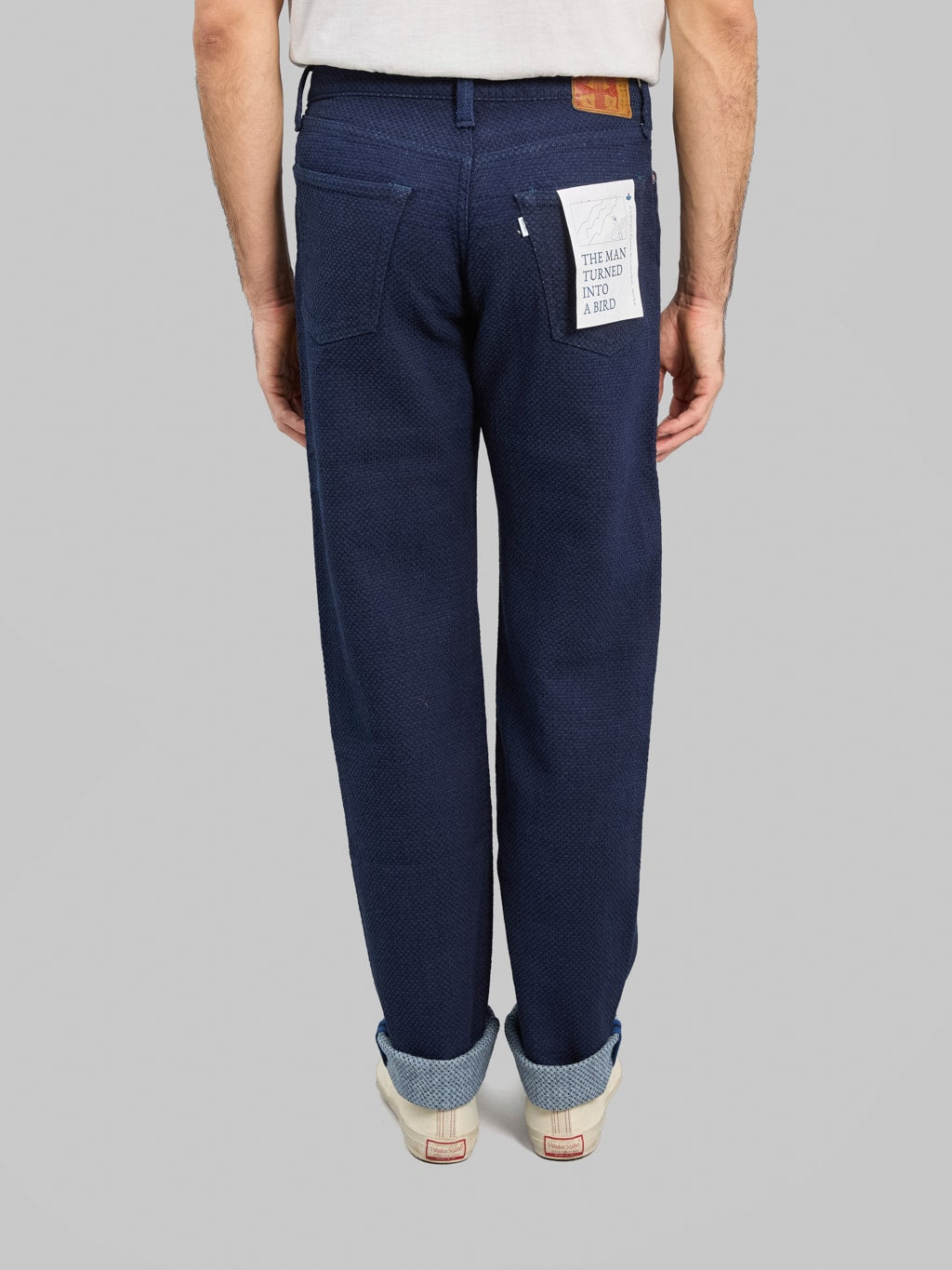 Omoto Denim 0621 Ori Sashi Sashiko Relax Fit Jeans back rise