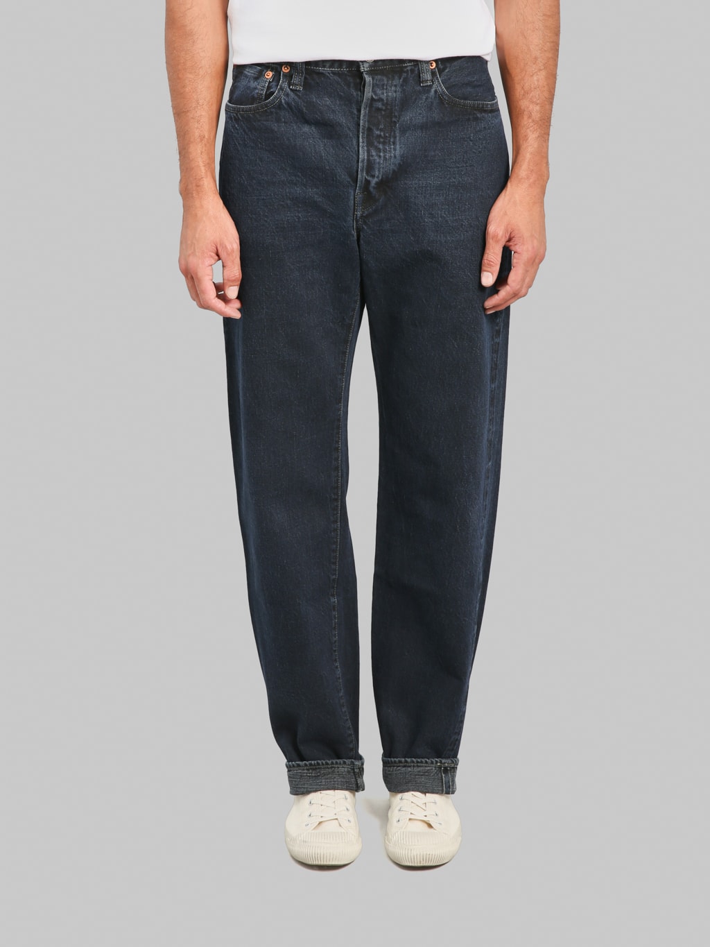 Omoto Denim 0815 13.5oz Loose Fit Jeans Charcoal Dyed