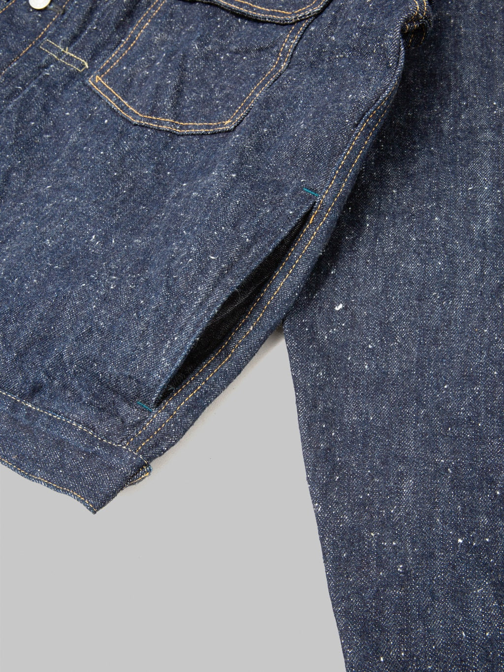 Omoto Denim 3212 16oz Nep Type 2 Jacket pocket closeup