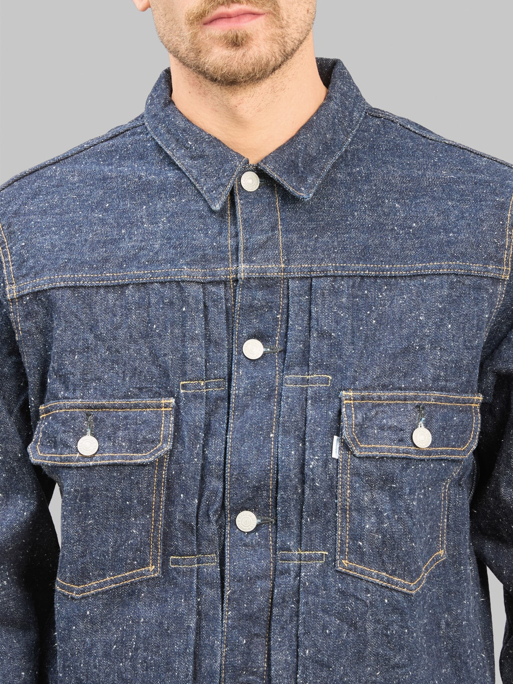 Omoto Denim 3212 16oz Nep Type 2 Jacket chest