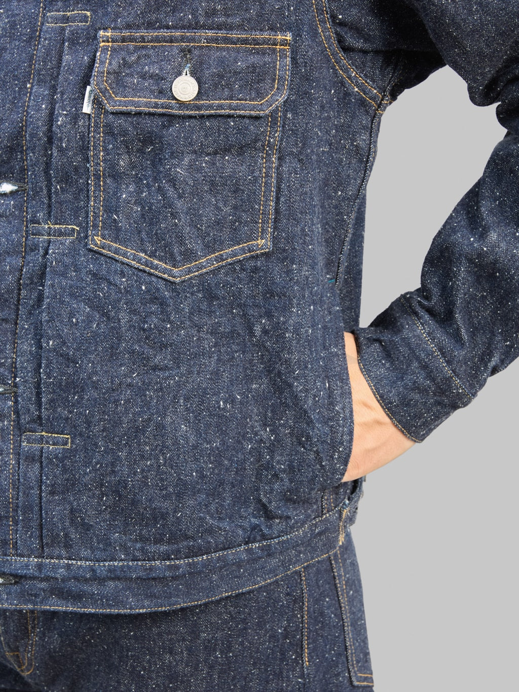 Omoto Denim 3212 16oz Nep Type 2 Jacket side pocket