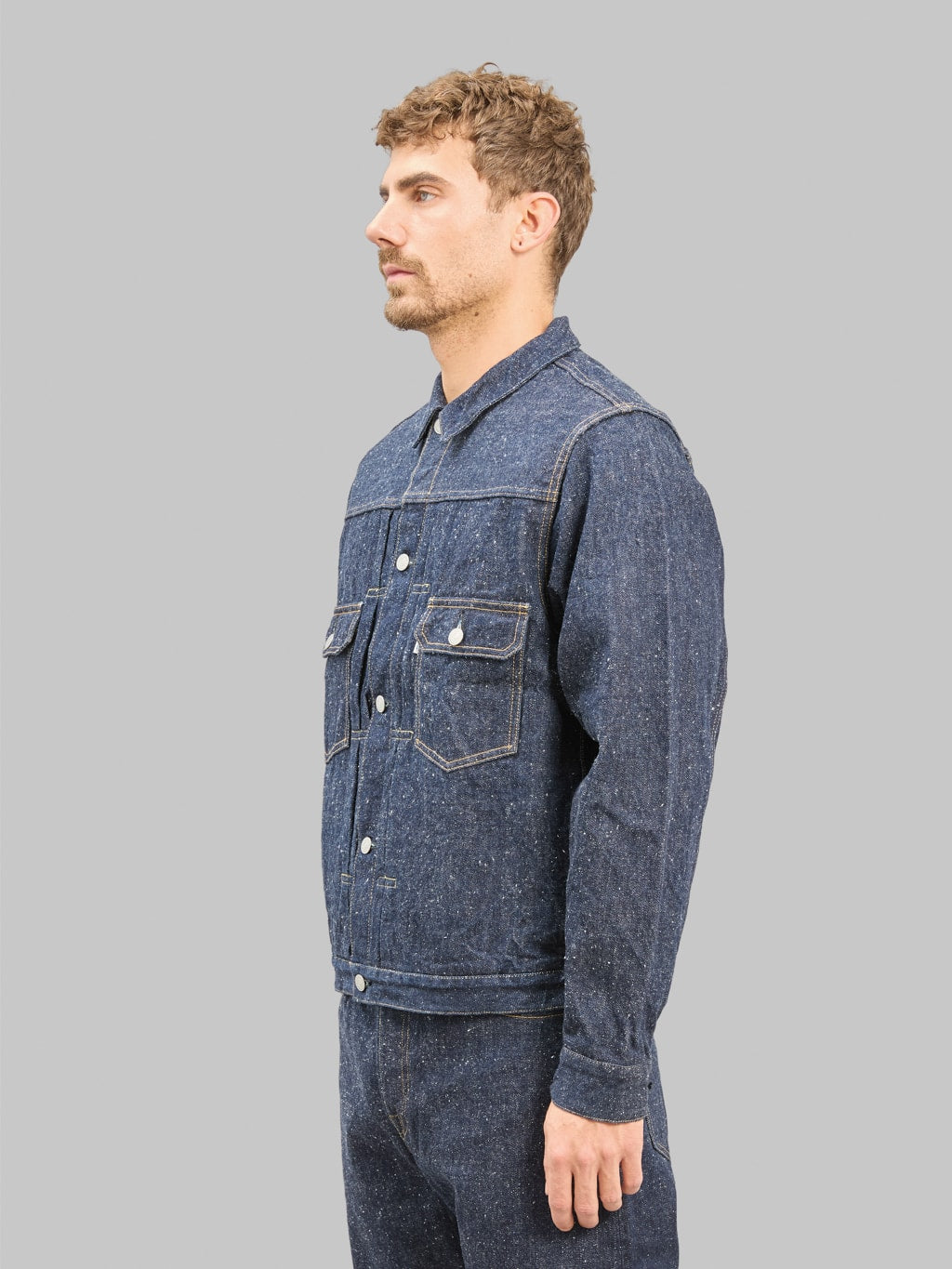 Omoto Denim 3212 16oz Nep Type 2 Jacket side fit