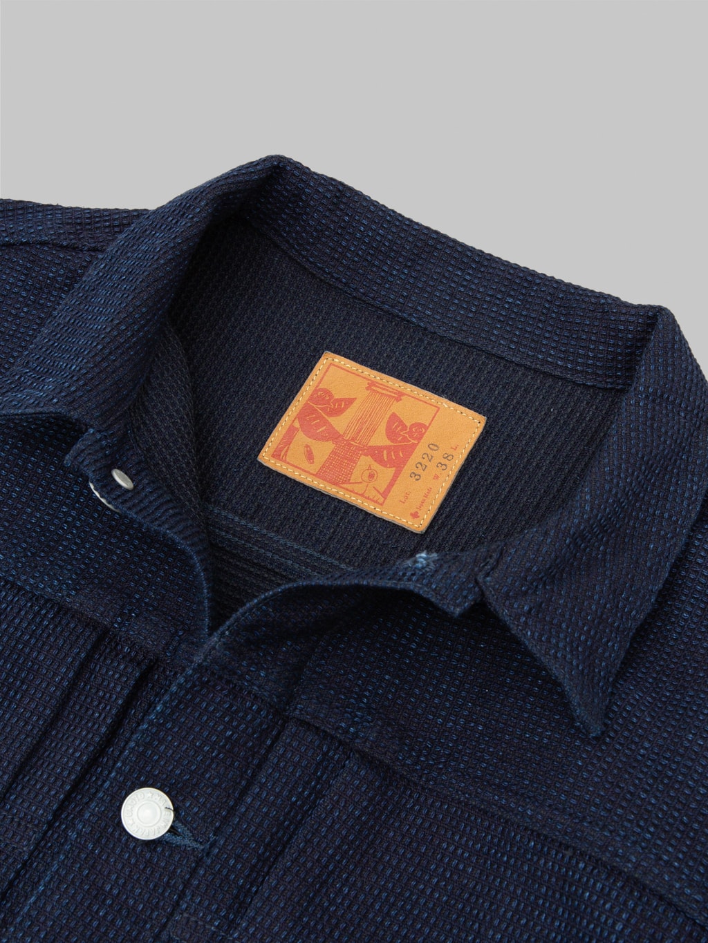 Omoto Denim 3220 12oz Cube Sashiko Denim Type II Jacket