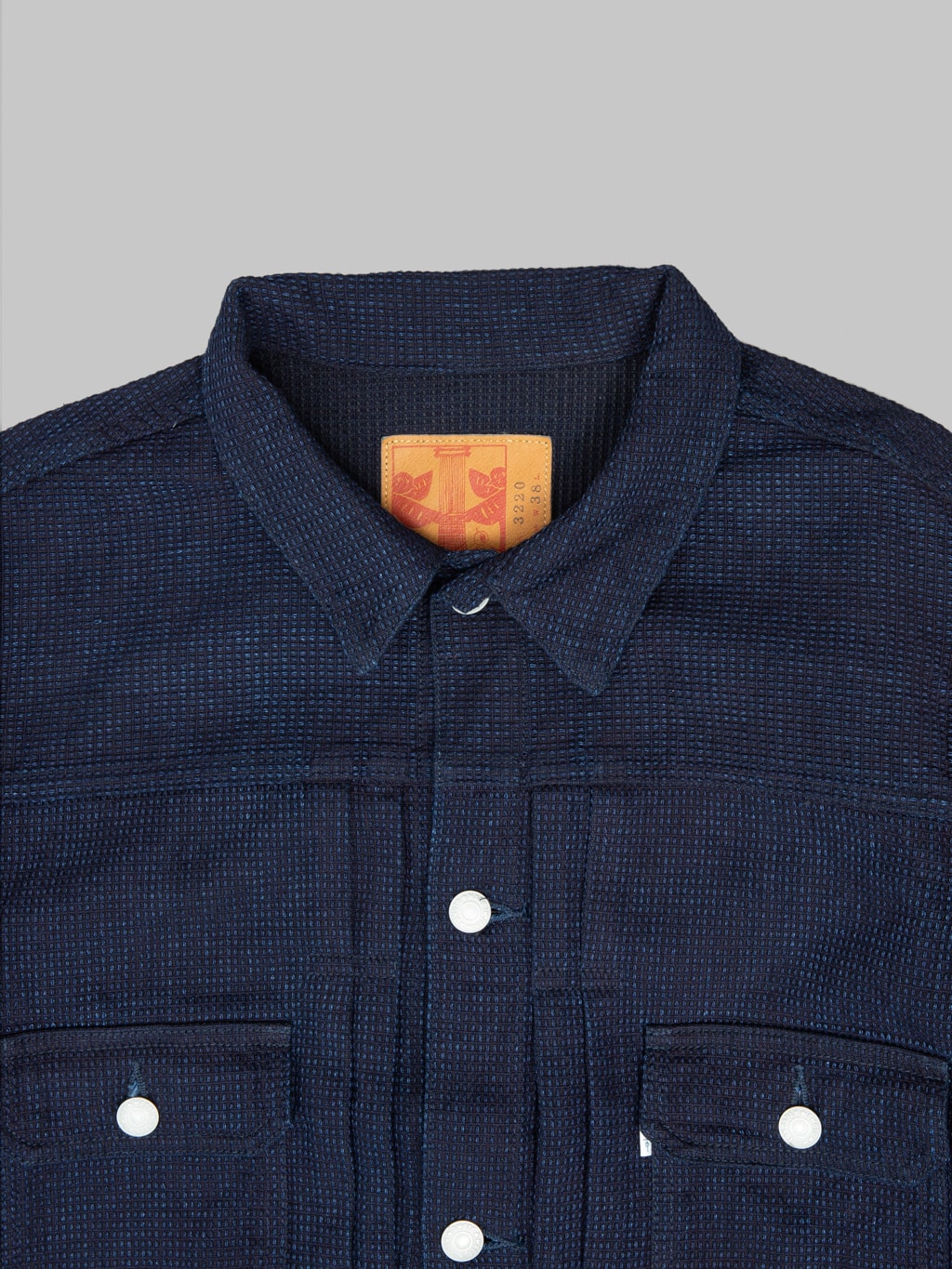Omoto Denim 3220 12oz Cube Sashiko Denim Type II Jacket