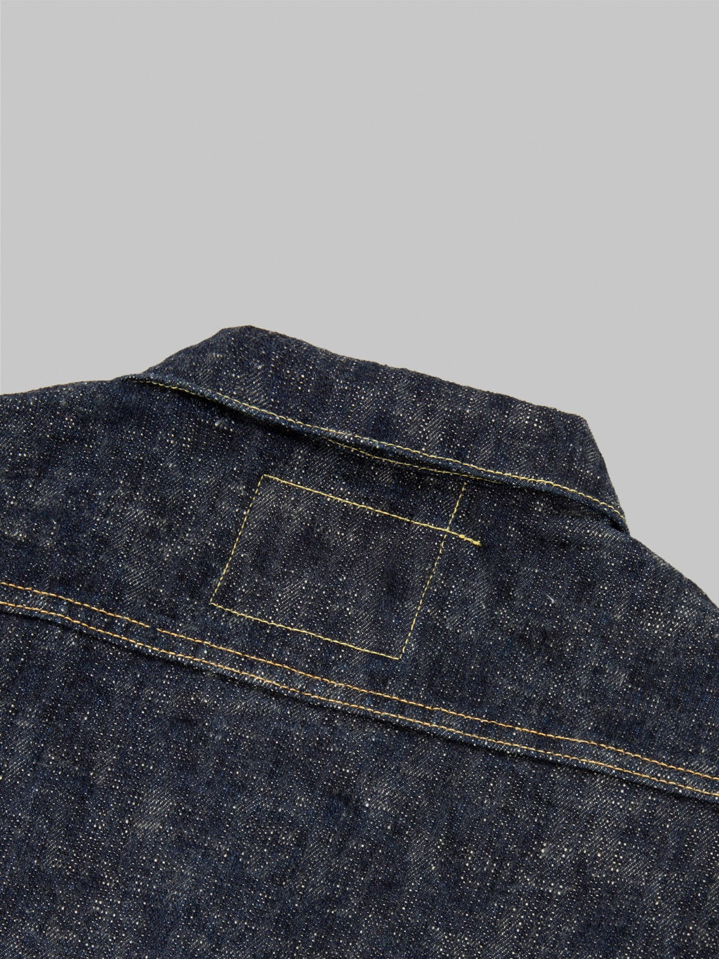 oni 02527p kasuri 17oz type 3 selvedge denim jacket stitching