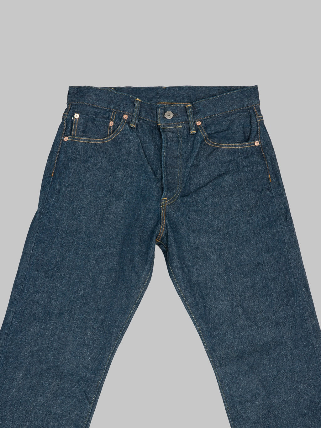 ONI Denim 146S Ishikawadai 15oz Stretch Neat Straight Jeans waist