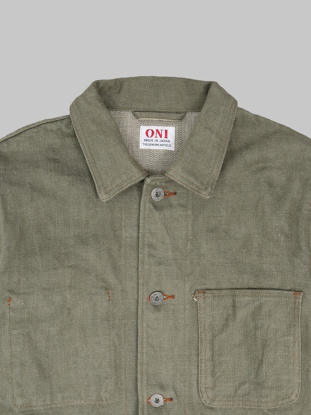 ONI Denim 18oz 03502-OLD18 "Olive Denim" Coverall