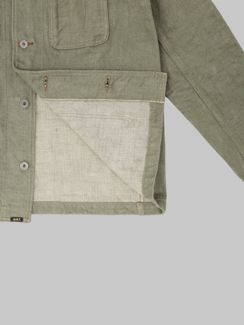 ONI Denim 18oz 03502-OLD18 "Olive Denim" Coverall