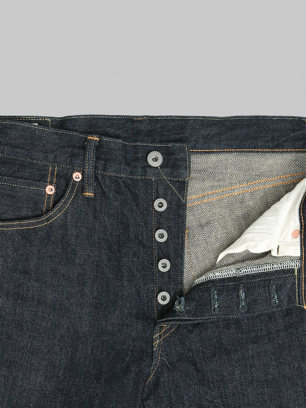 ONI Denim 200-GC15 15oz Greencast Denim Wide Straight Jeans