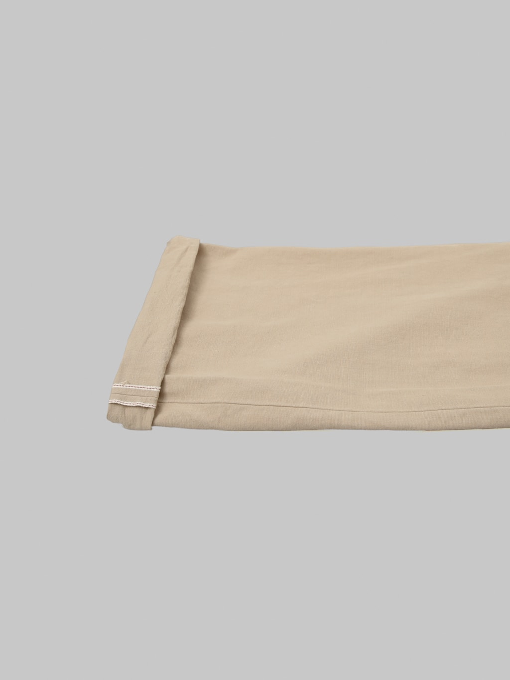 ONI Denim 200 Beta Chambray Beige 8oz Wide Straight Jeans selvedge