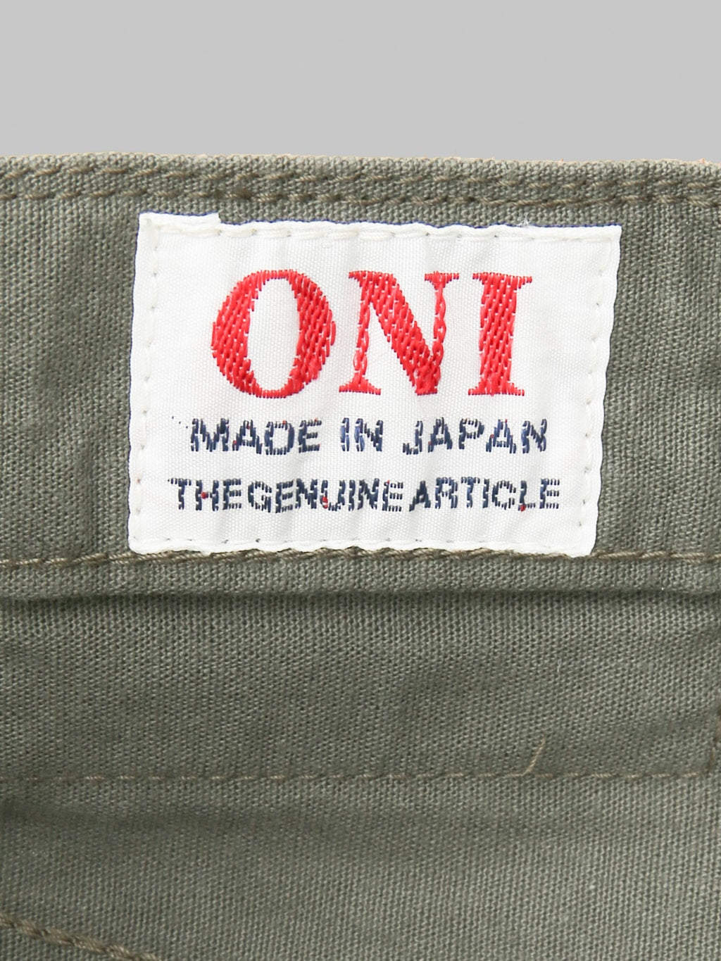 ONI Denim 200-8GG "Beta Chambray Green Gray" 8oz Wide Straight Jeans
