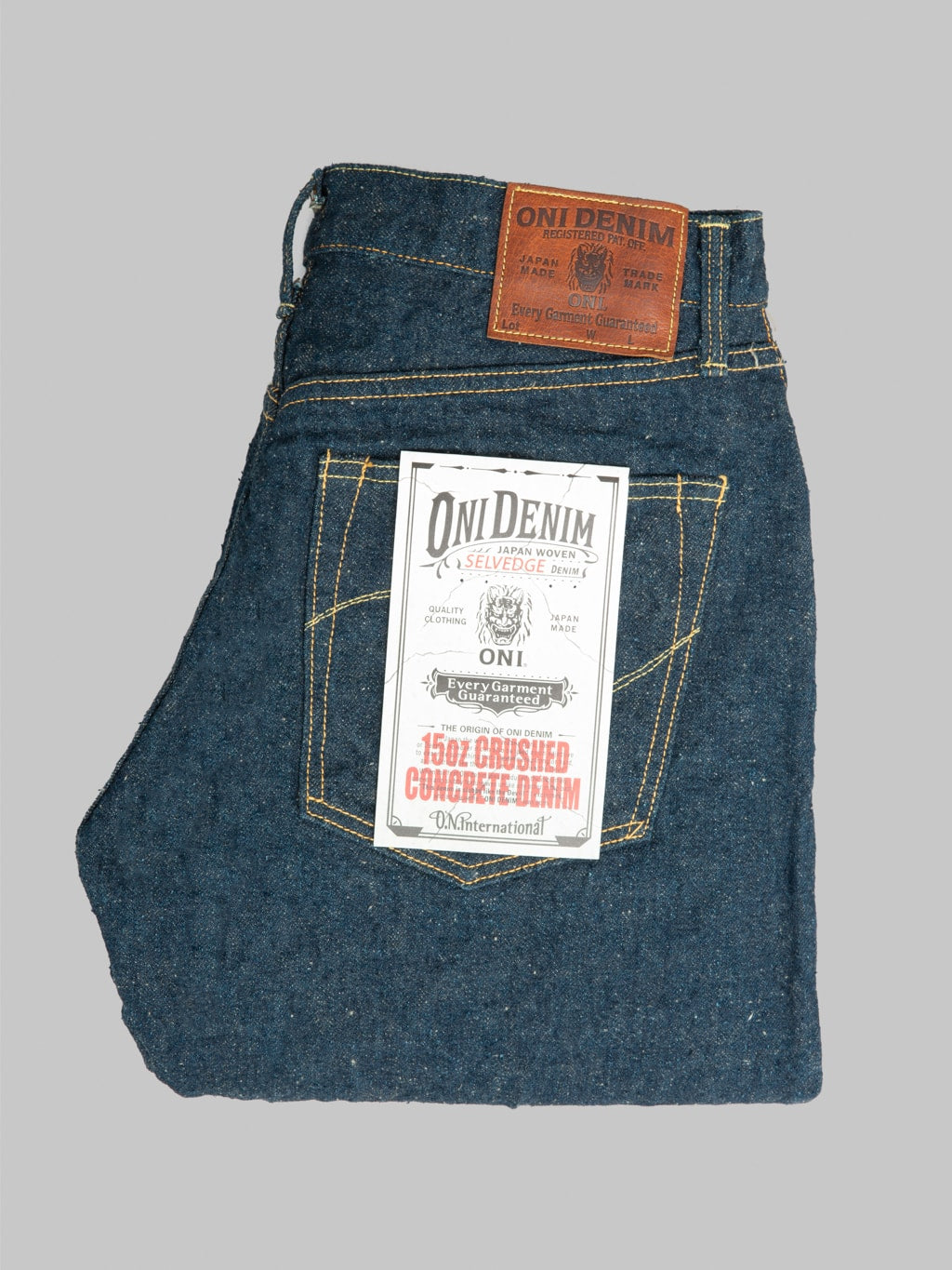 ONI Denim 200CCD GOLV 15oz Wide Straight Jeans japan made