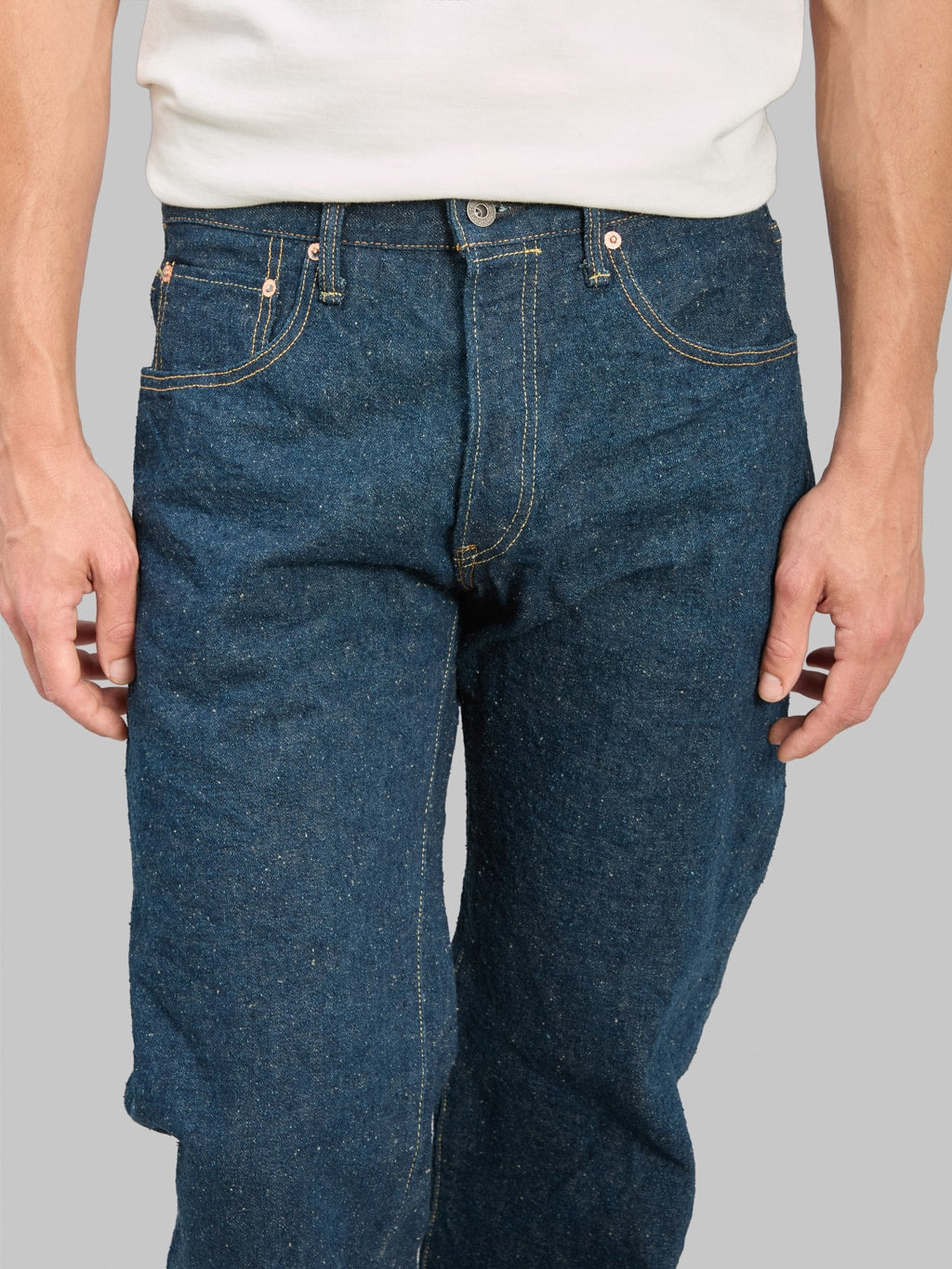 ONI Denim 200CCD GOLV 15oz Wide Straight Jeans waist