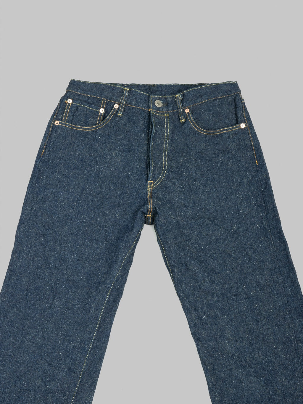 ONI Denim 200CCD GOLV 15oz Wide Straight Jeans front details