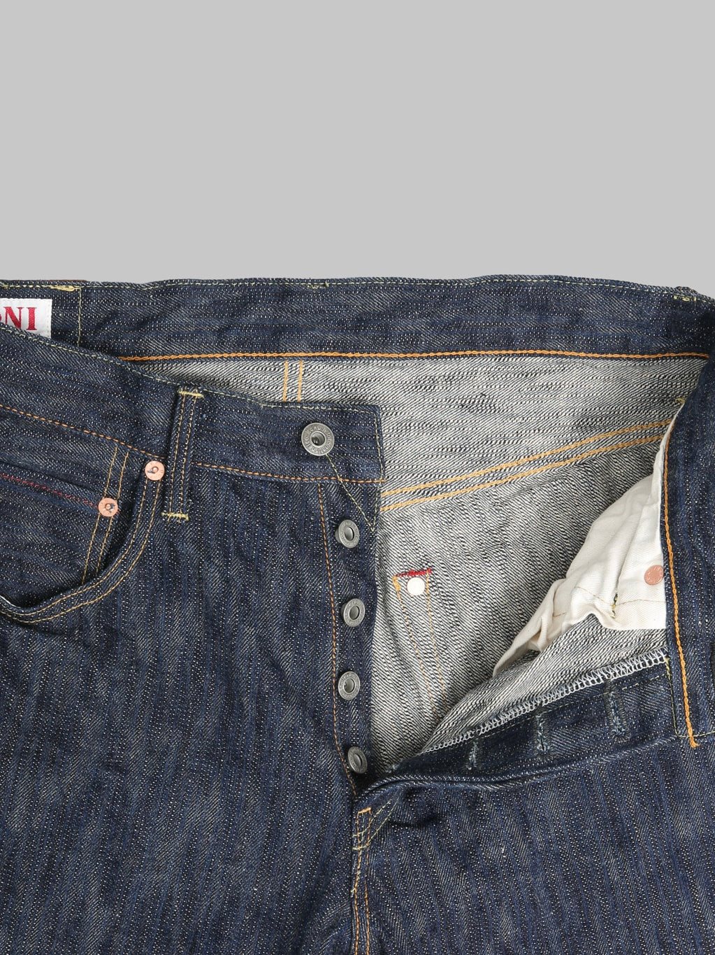 ONI Denim 200 "Kase" 16oz Natural Indigo Wide Straight Jeans